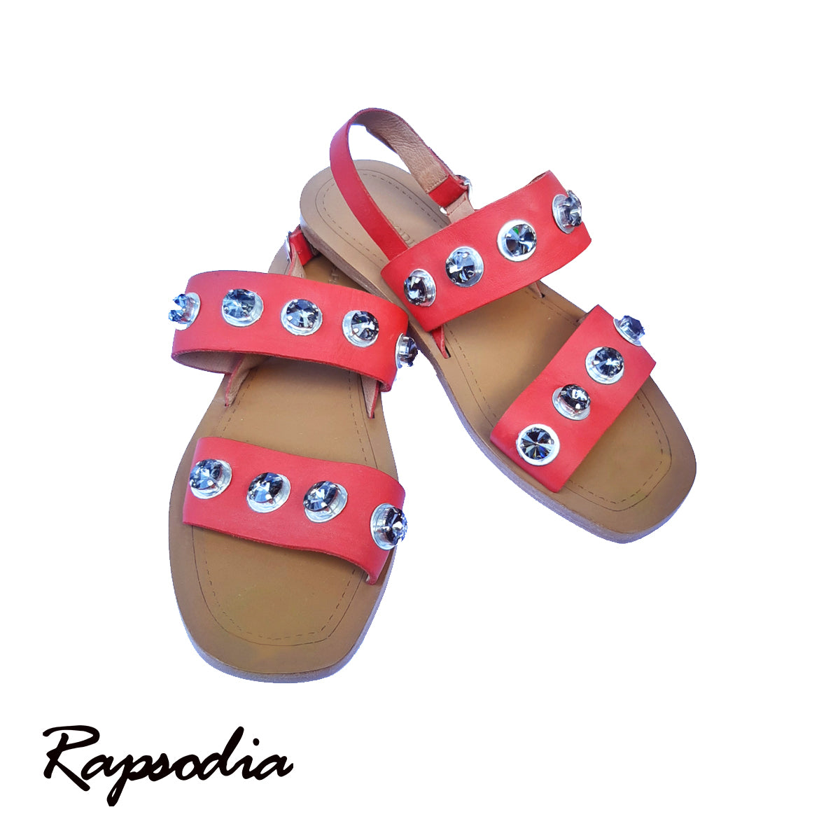 SANDALIAS RAPSODIA ELEY ROJA (BAJITAS)