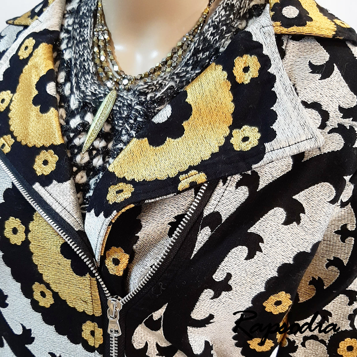 Chaqueta Rapsodia Aleksei Suzani Negro