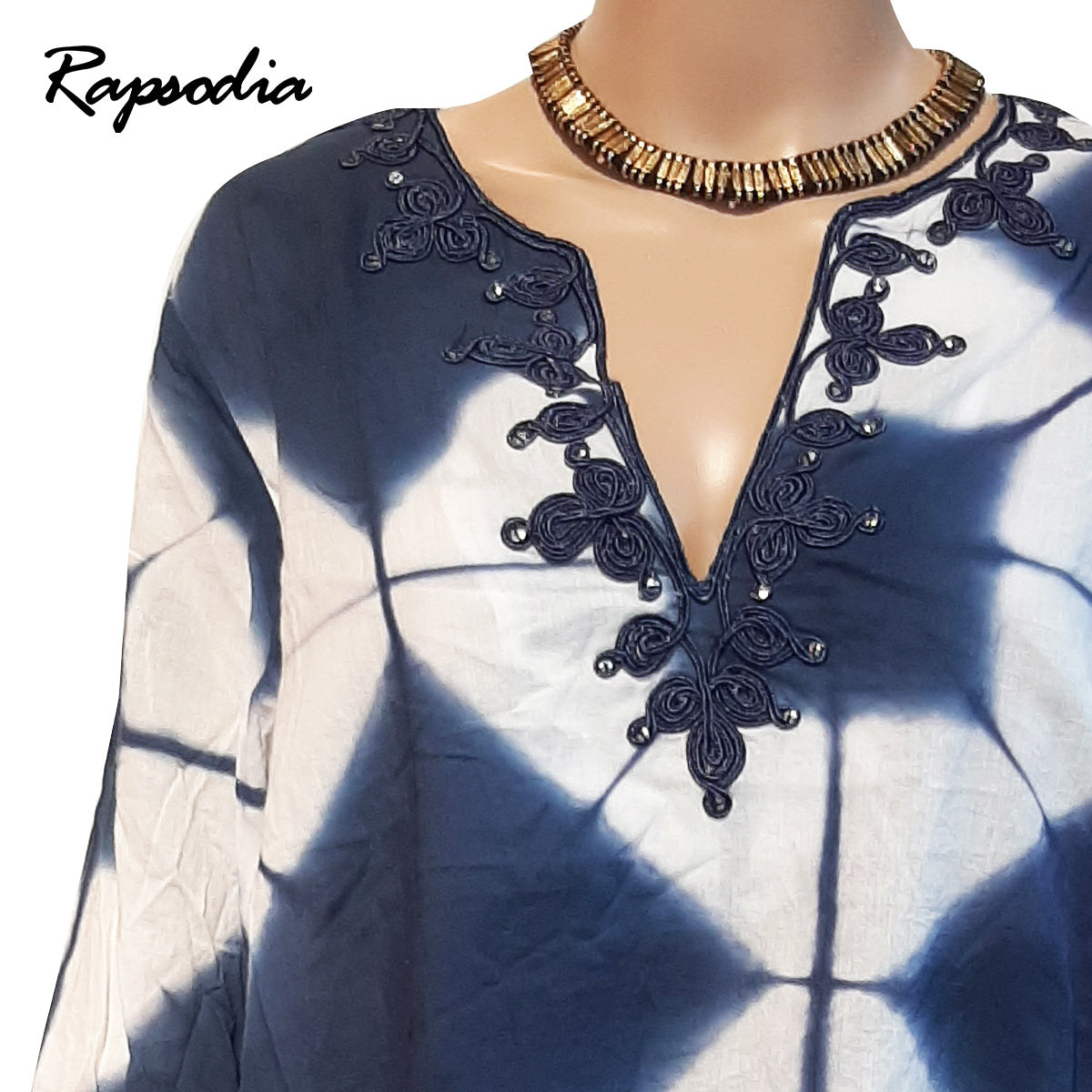 Blusa Rapsodia Gandi Aya Azul