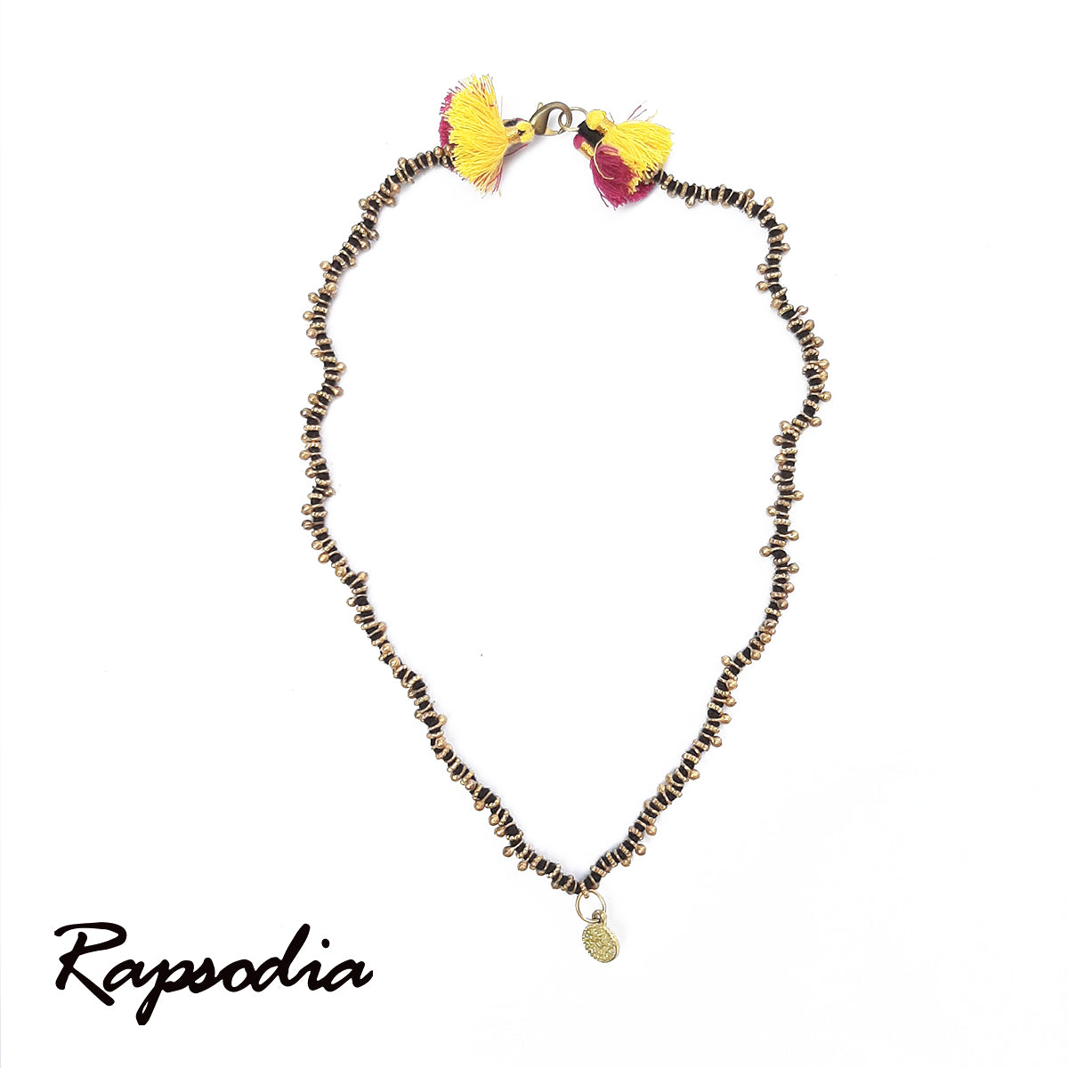 Collar Corto Rapsodia Pompones De Colores