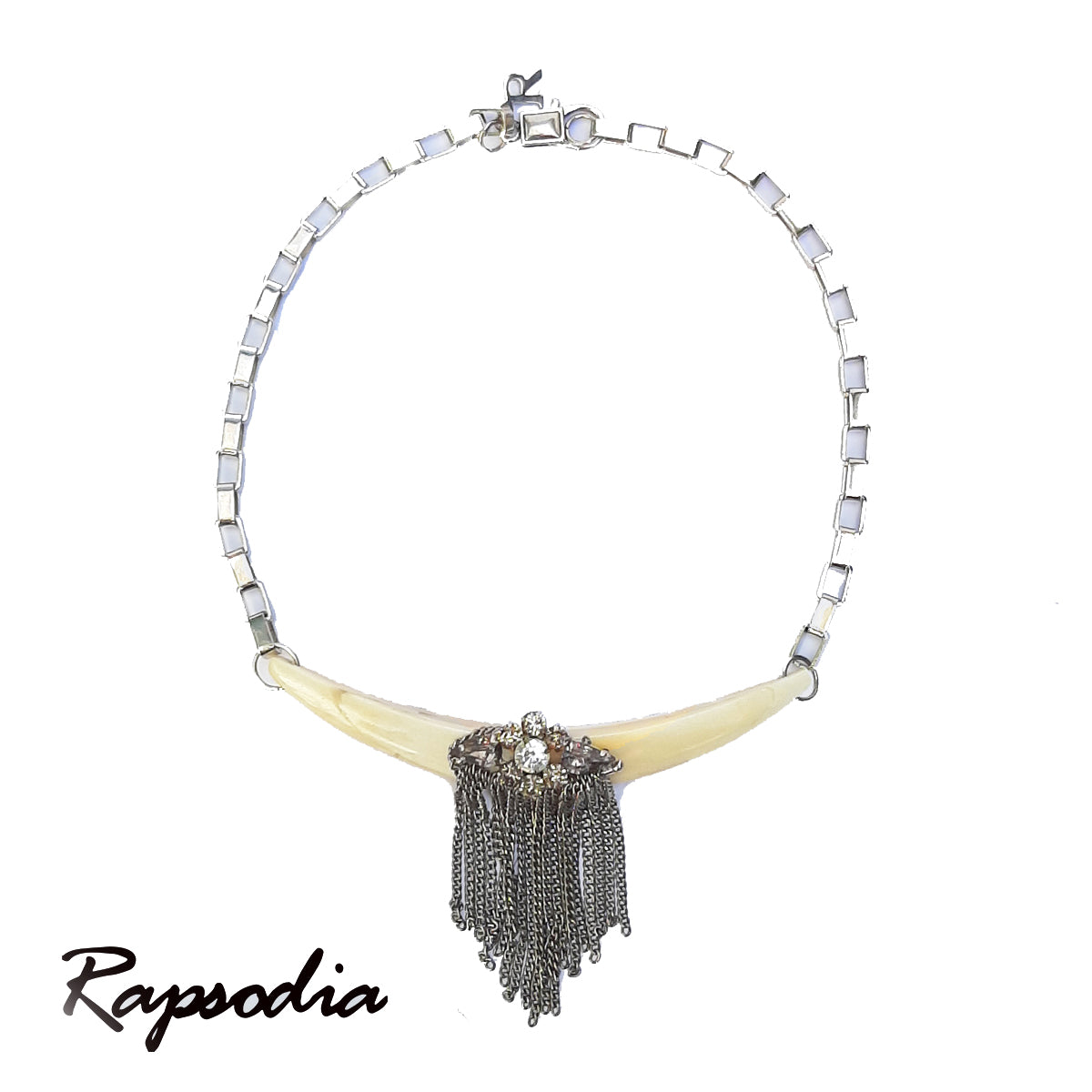Collar Corto Rapsodia Dije De Hueso