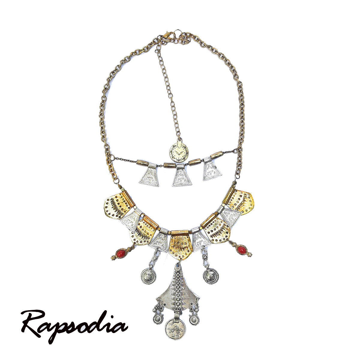 Collar Corto Rapsodia Dorado Plateado