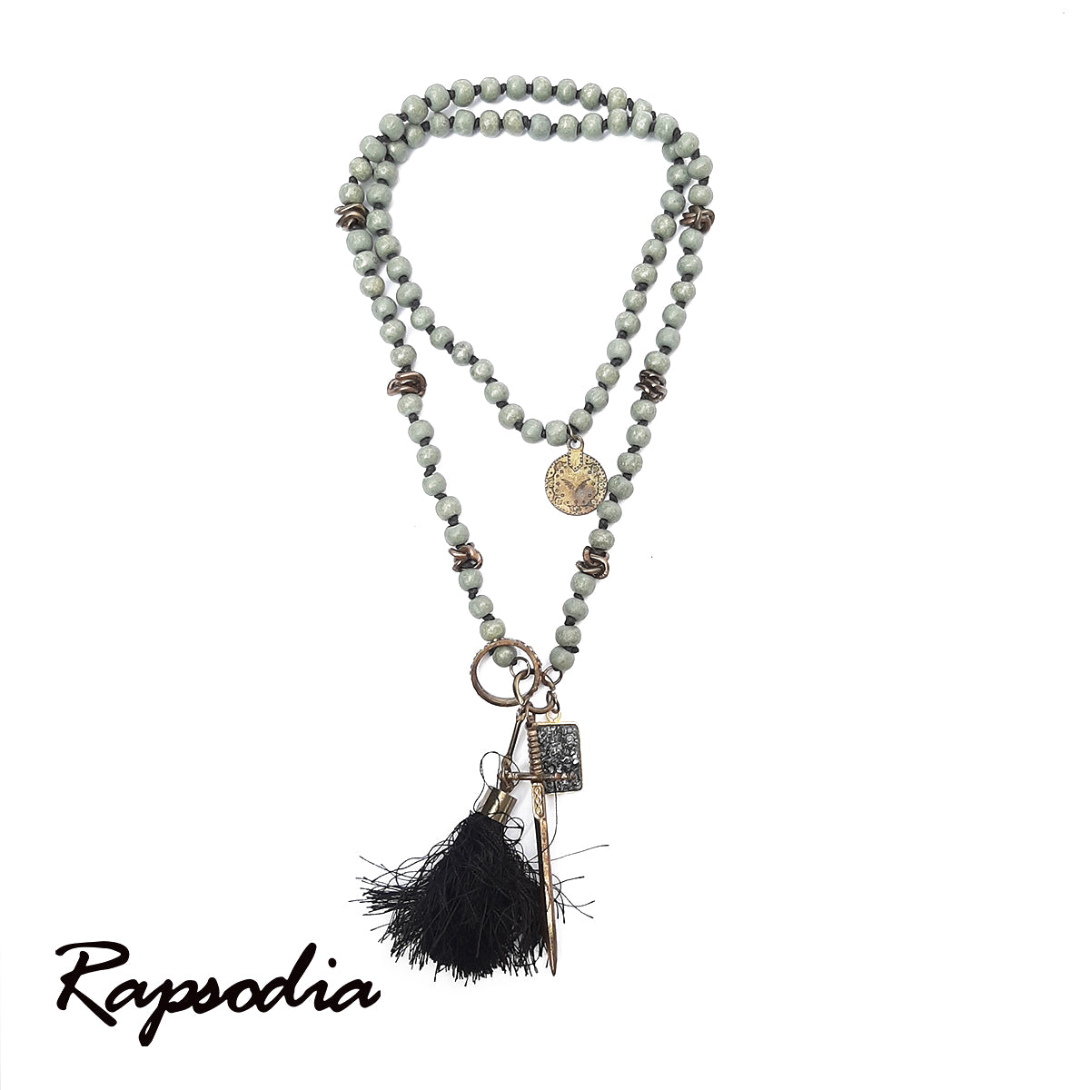 Collar Largo Rapsodia Espado Dorada