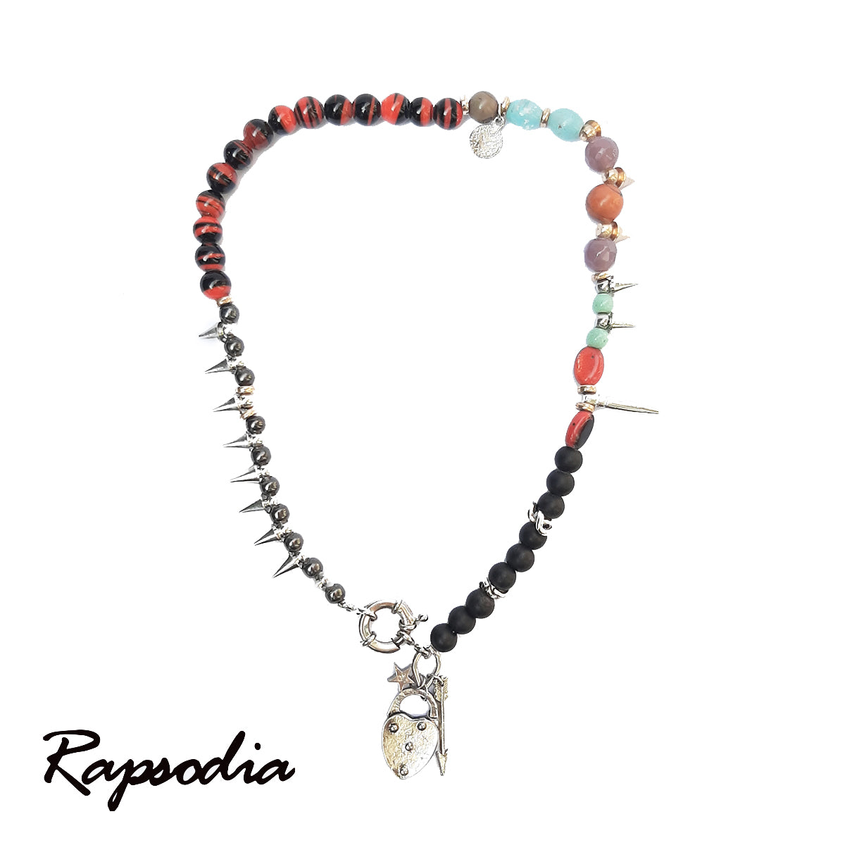 Collar Corto Rapsodia Candado Y Flecha