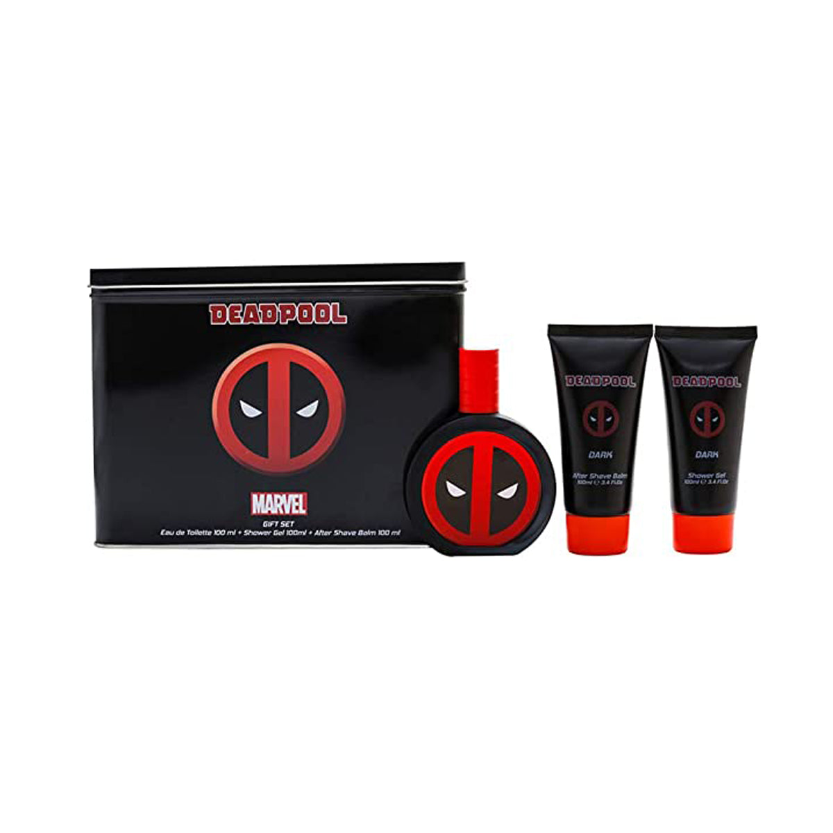 MARVEL DEADPOOL 3PC TIN ESTUCHE 100MLEDT+SG+AS