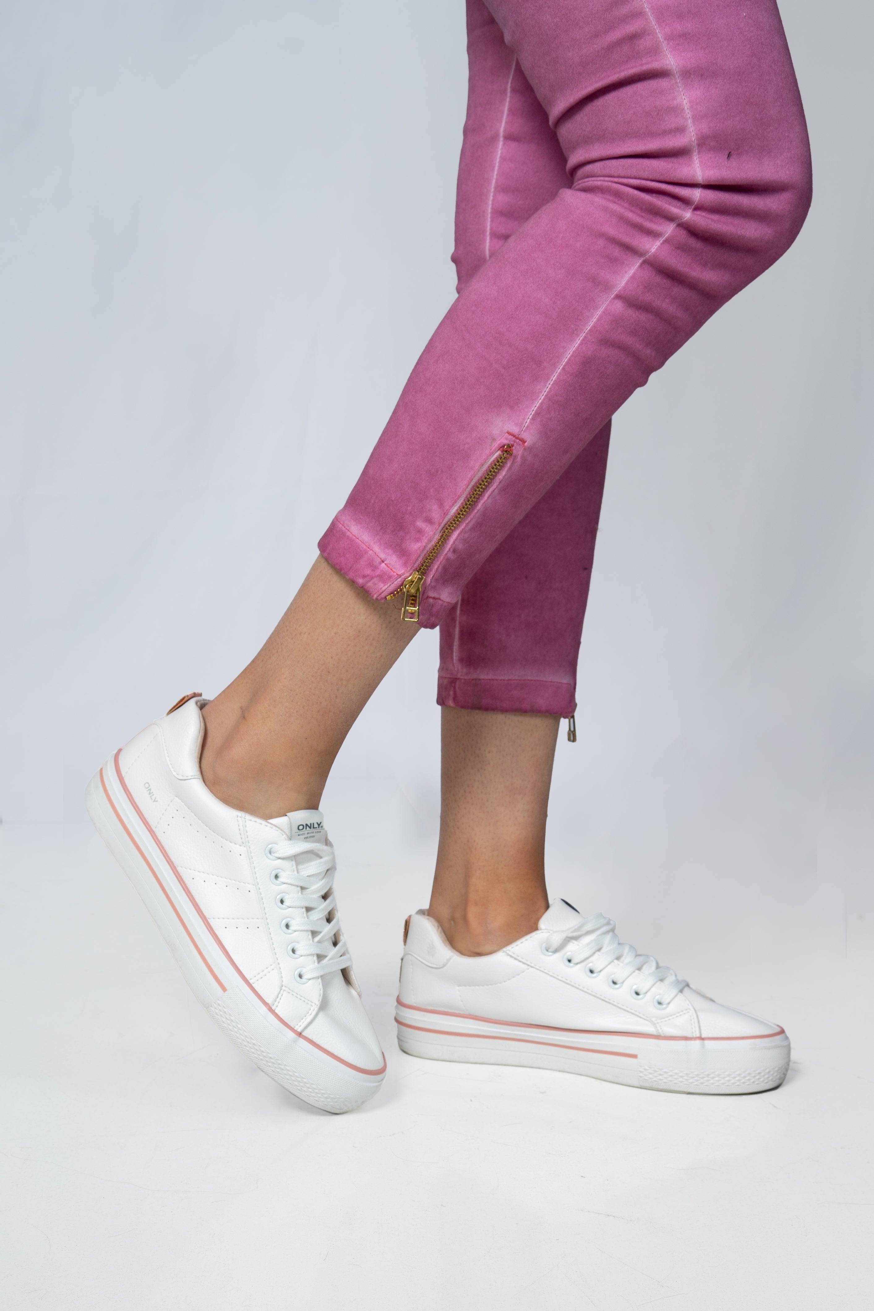 Jeans Rapsodia Ankle Pigment Dye Rosa