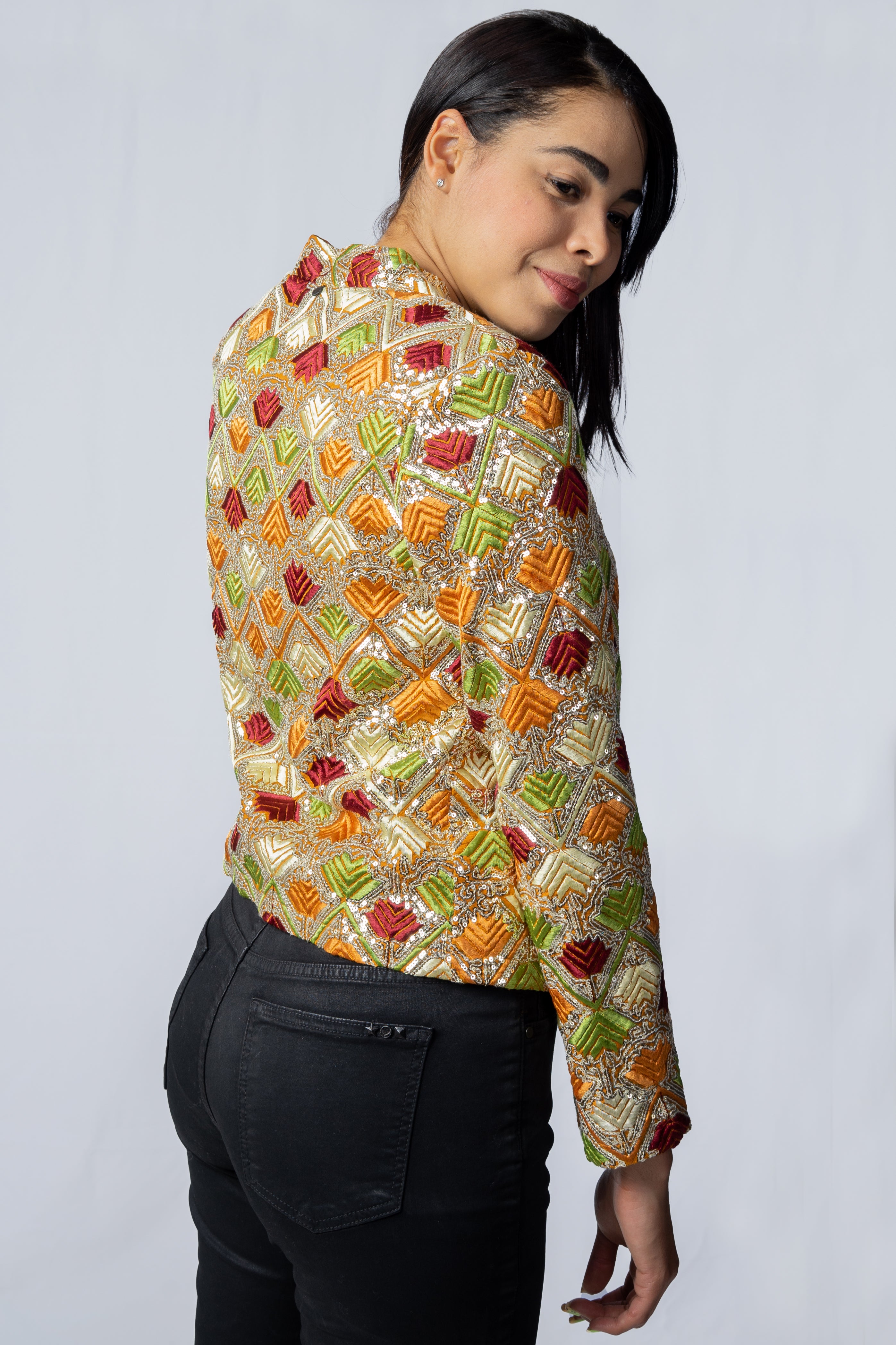 Chaqueta Rapsodia Olenka Short Mostaza