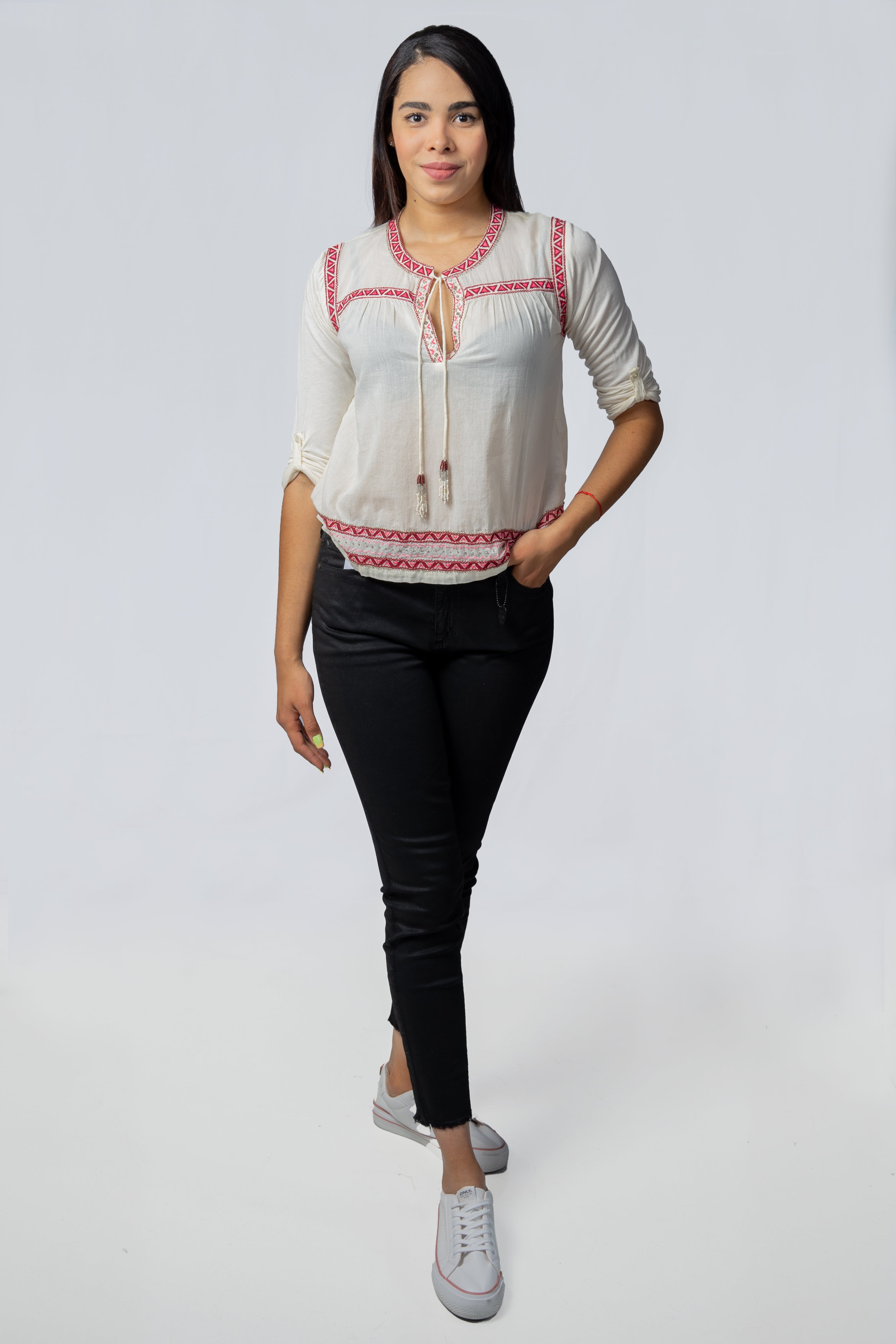 Blusa Rapsodia Zarina Crudo