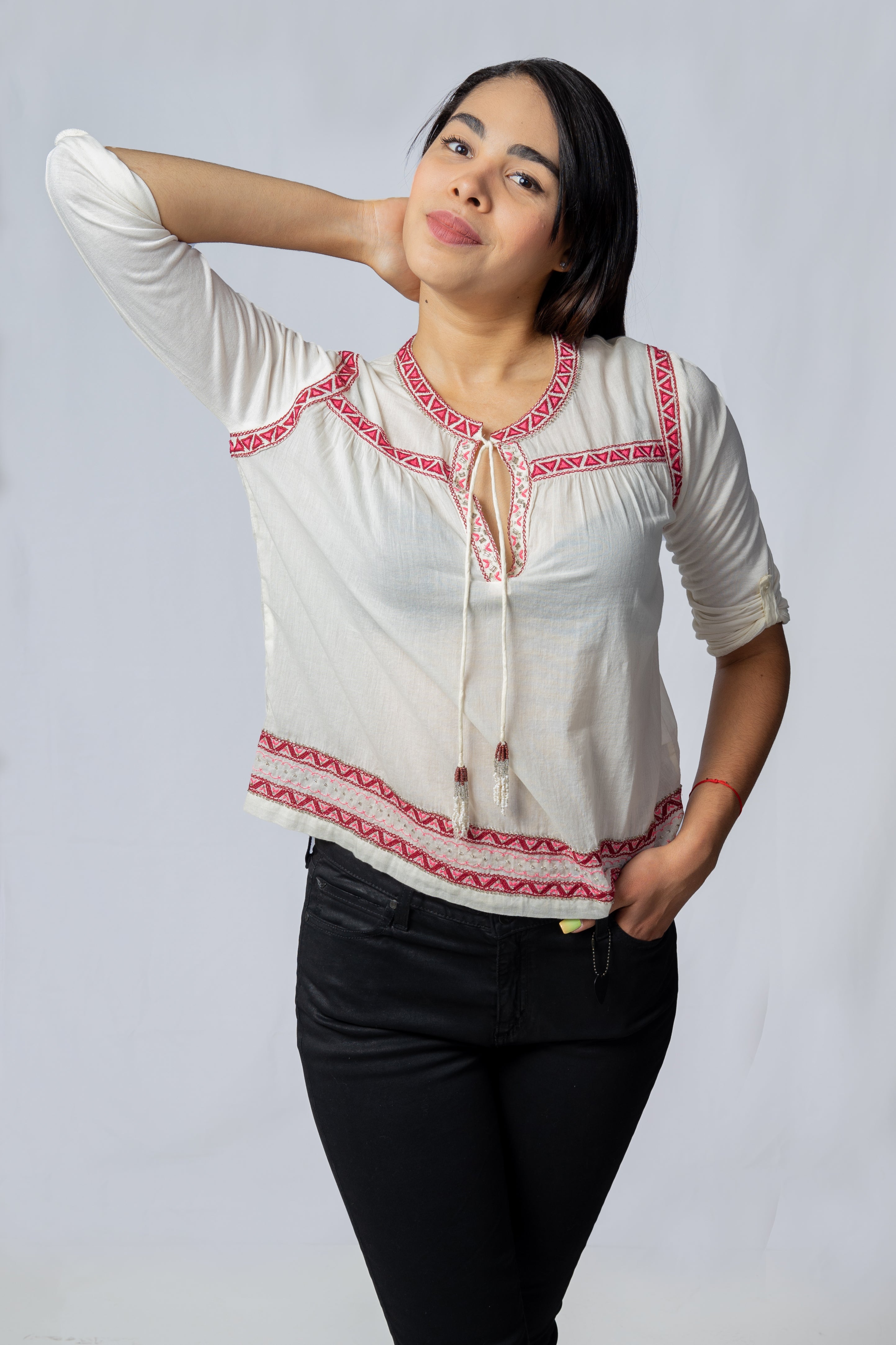 Blusa Rapsodia Zarina Crudo