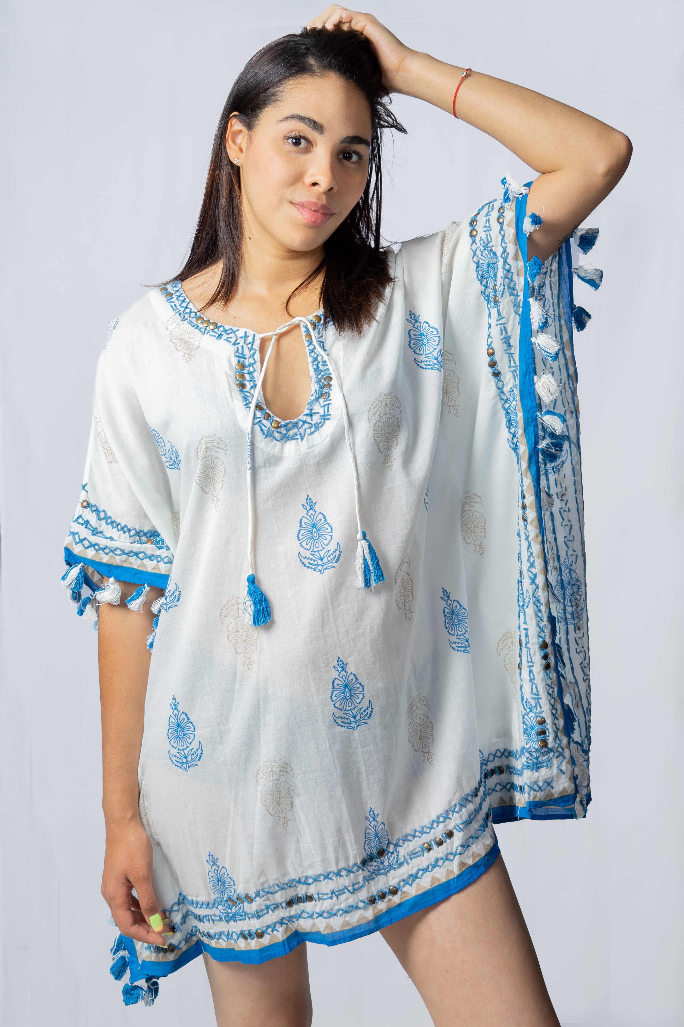 Tunica Rapsodia Fringes Filu Azul