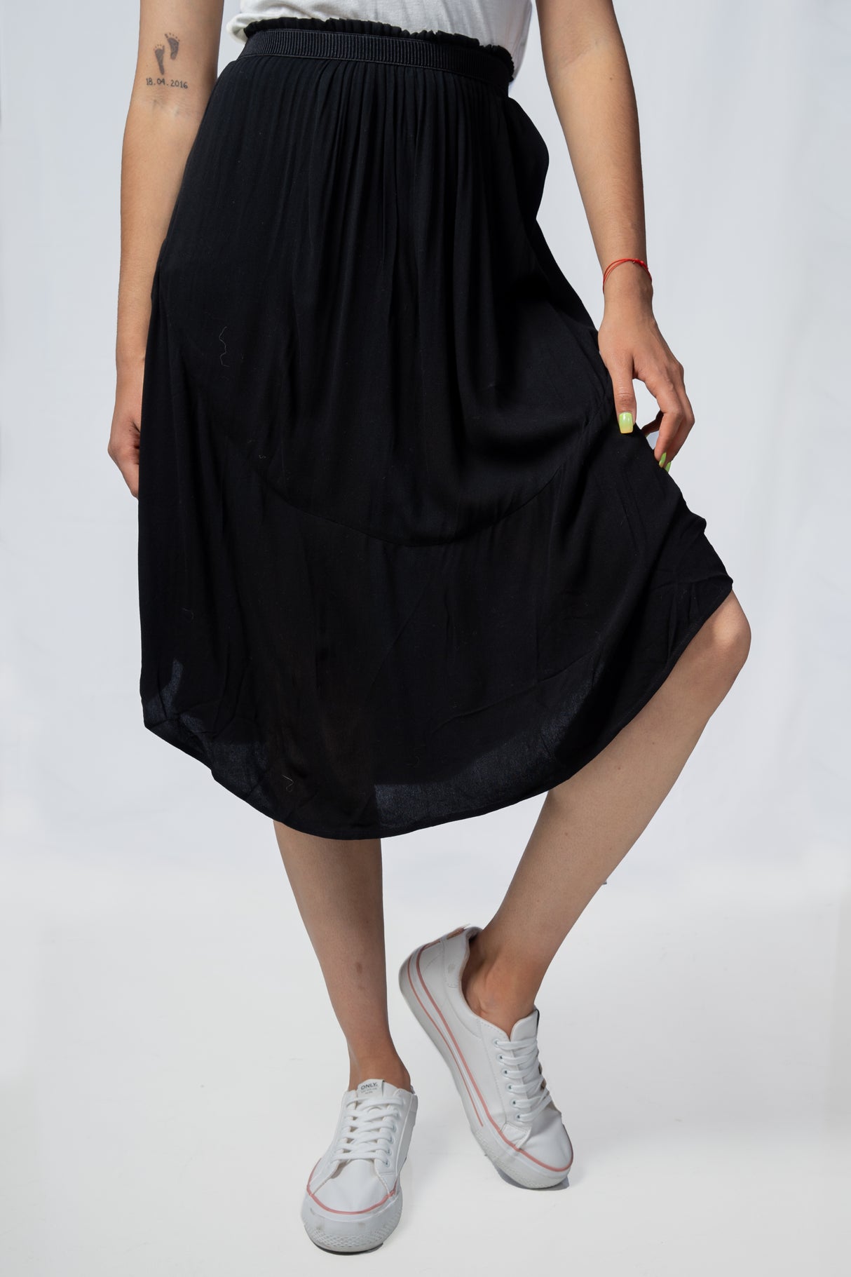 Falda Rapsodia Terracota Negro