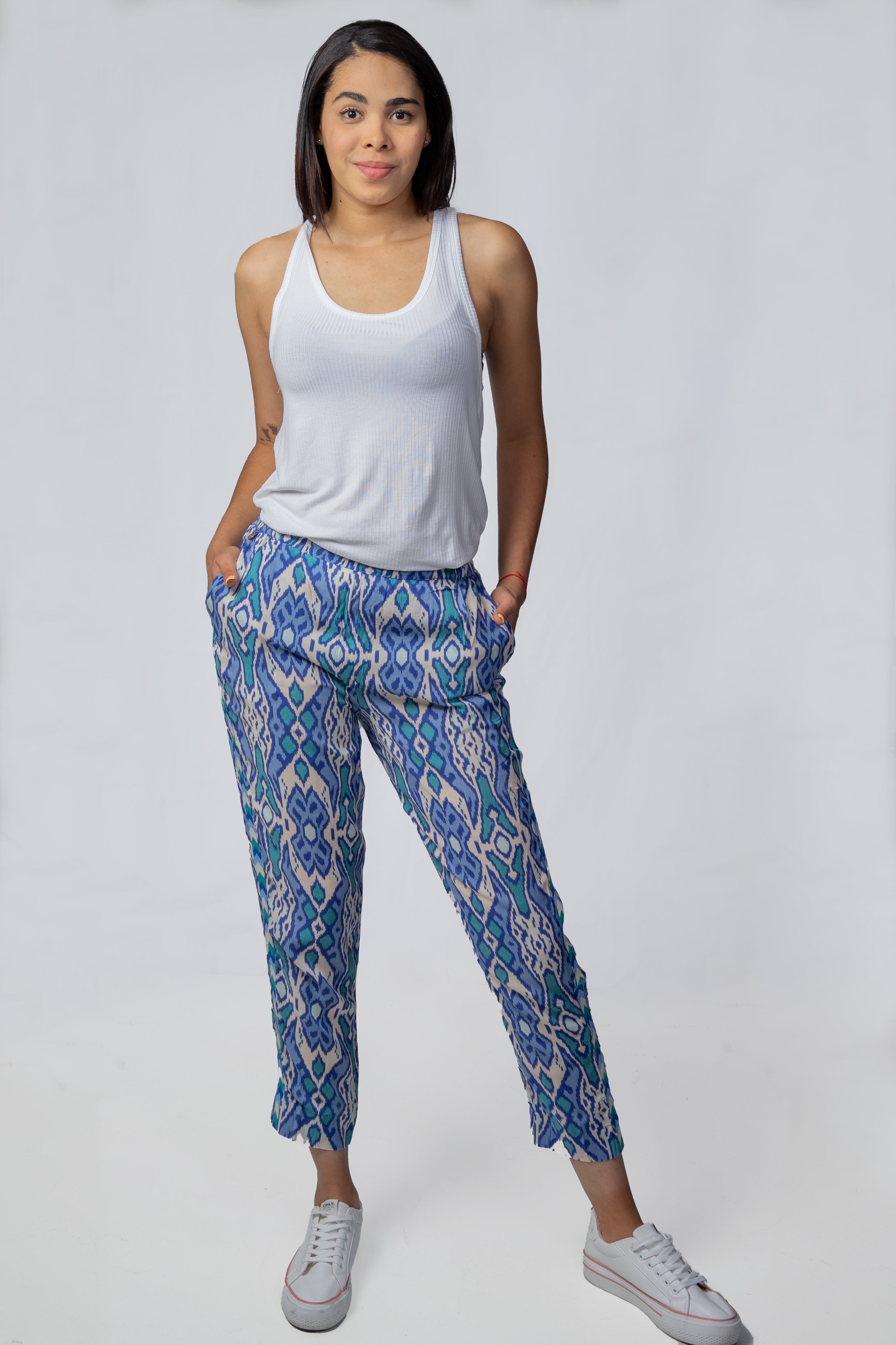 Pantalon Rapsodia BB Ropes Ikat Azul