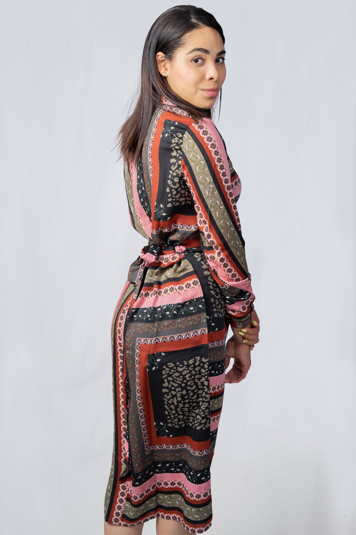 Vestido Femenino de Algodón PL100 Rosa