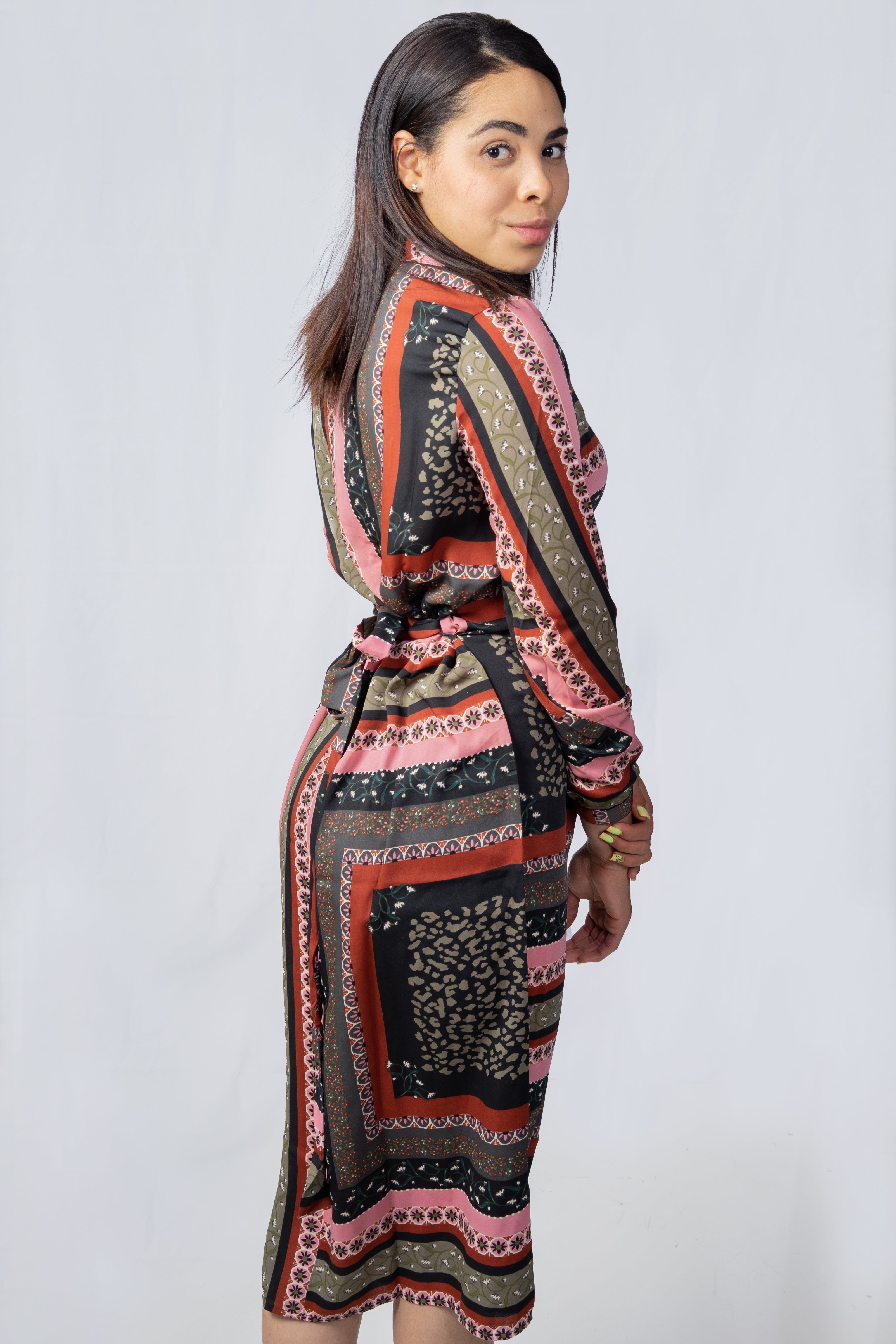 Vestido Femenino de Algodón PL100 Rosa