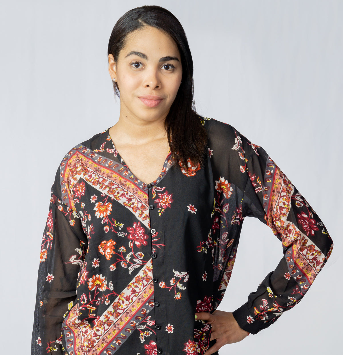 Blusa Only Onlnina L/S Negro Denim