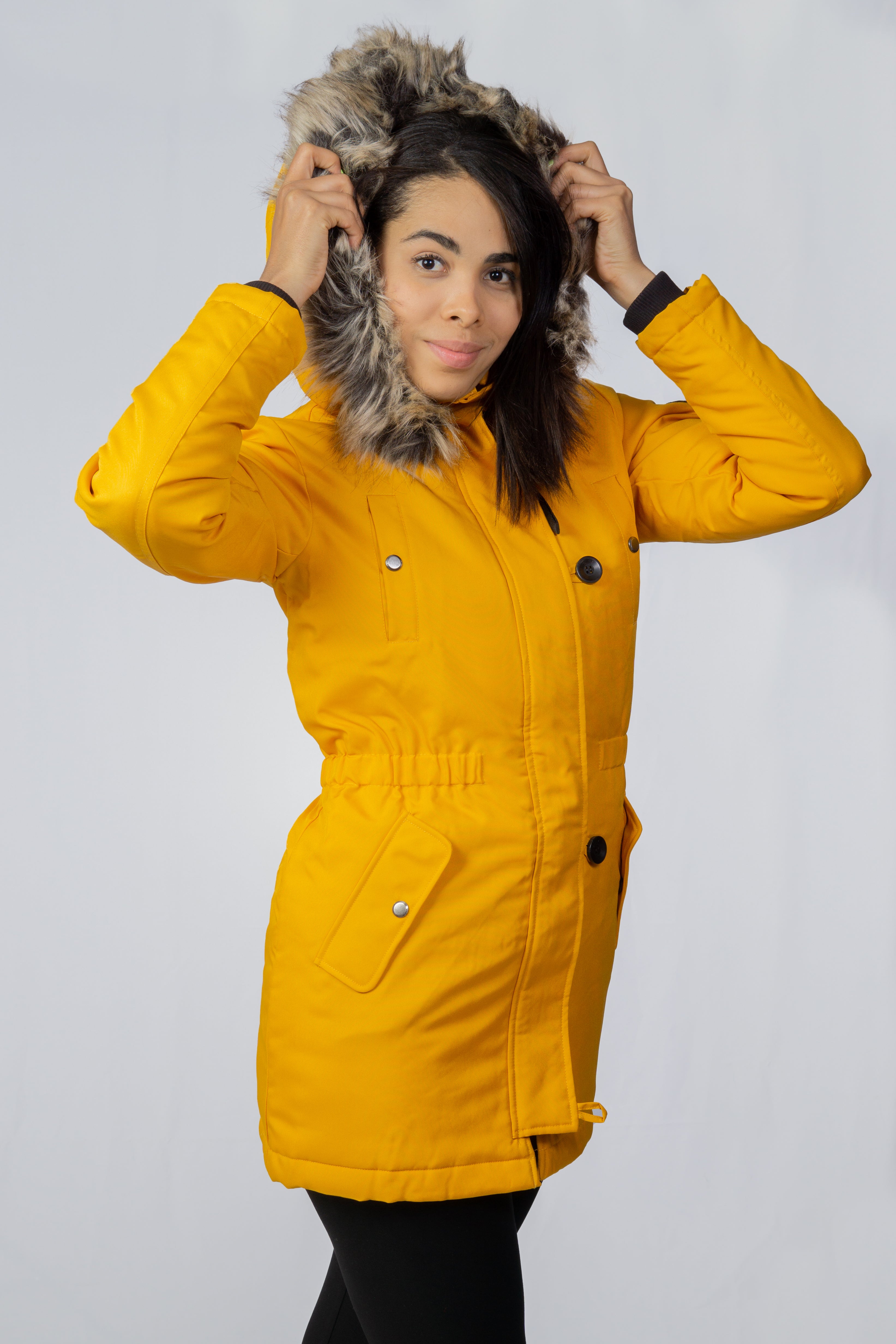 Chaqueta Only Onliris Fur CC Amarillo