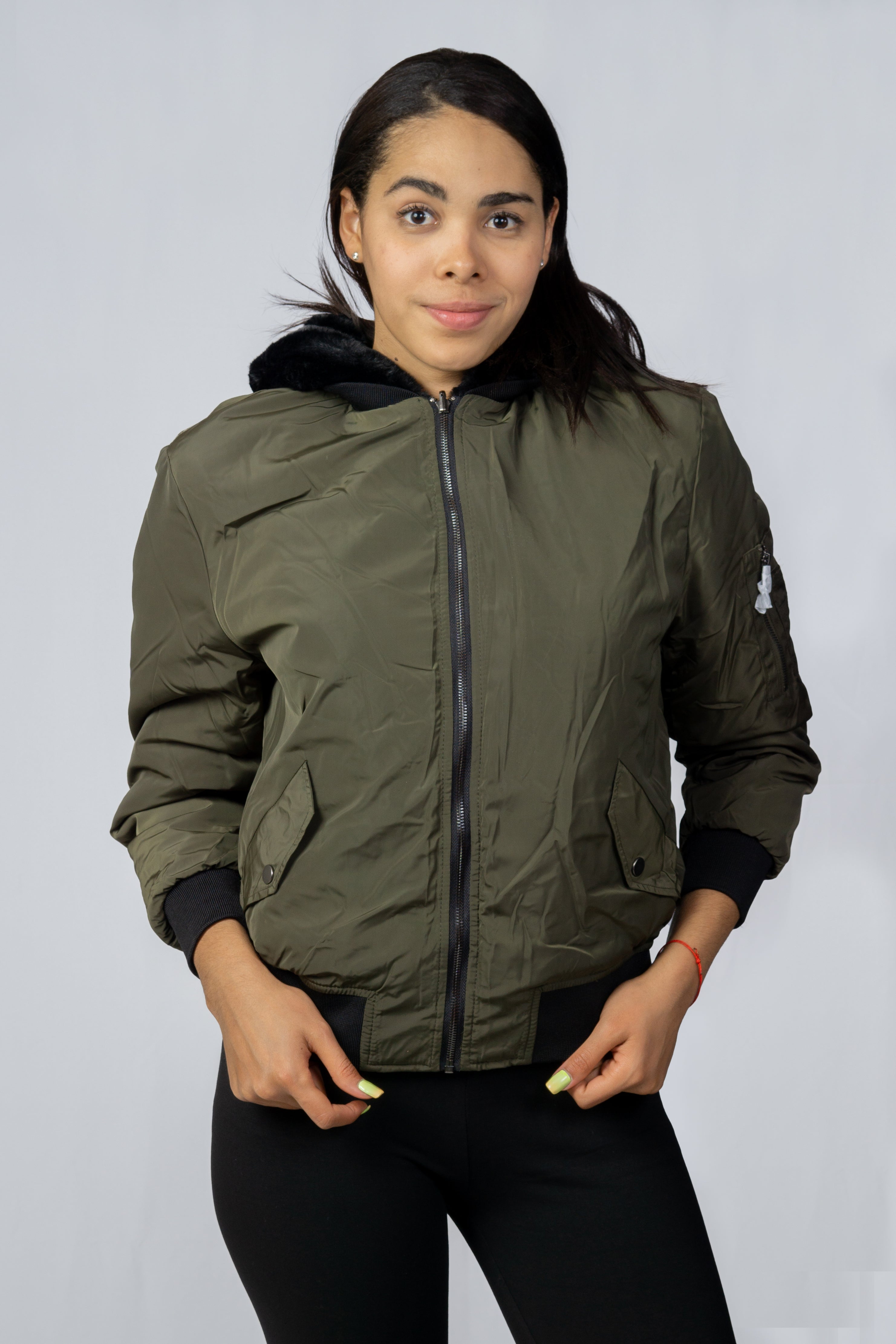 Chaqueta Jacqueline Yong Reversible Jdykacy Verde