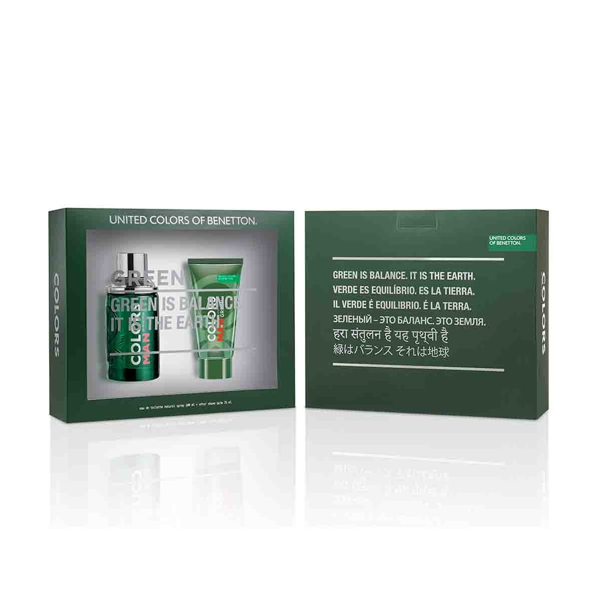 Estuche Colors Green Man Edt 100Ml+75Ml A/S Hombre