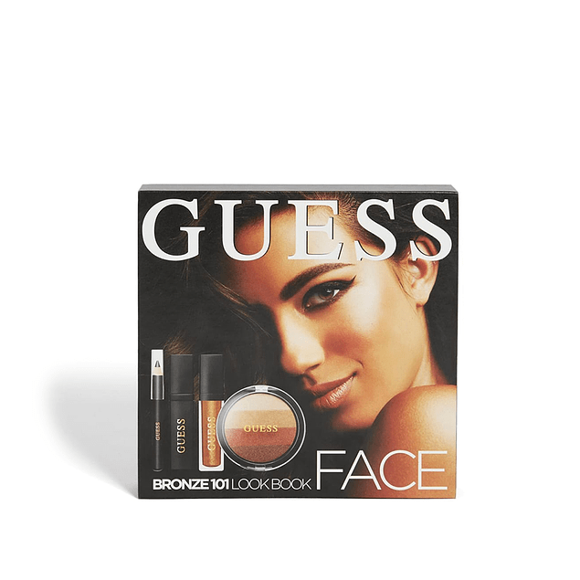 ESTUCHE GUESS BRONZE 101 FACE EYESHADOW+MASCARA+LIPSTICK+EY