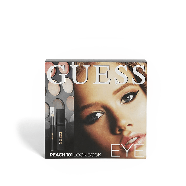 ESTUCHE GUESS PEACH 101 OJOS(MASCARA+EYELINER+EYESHADOW)