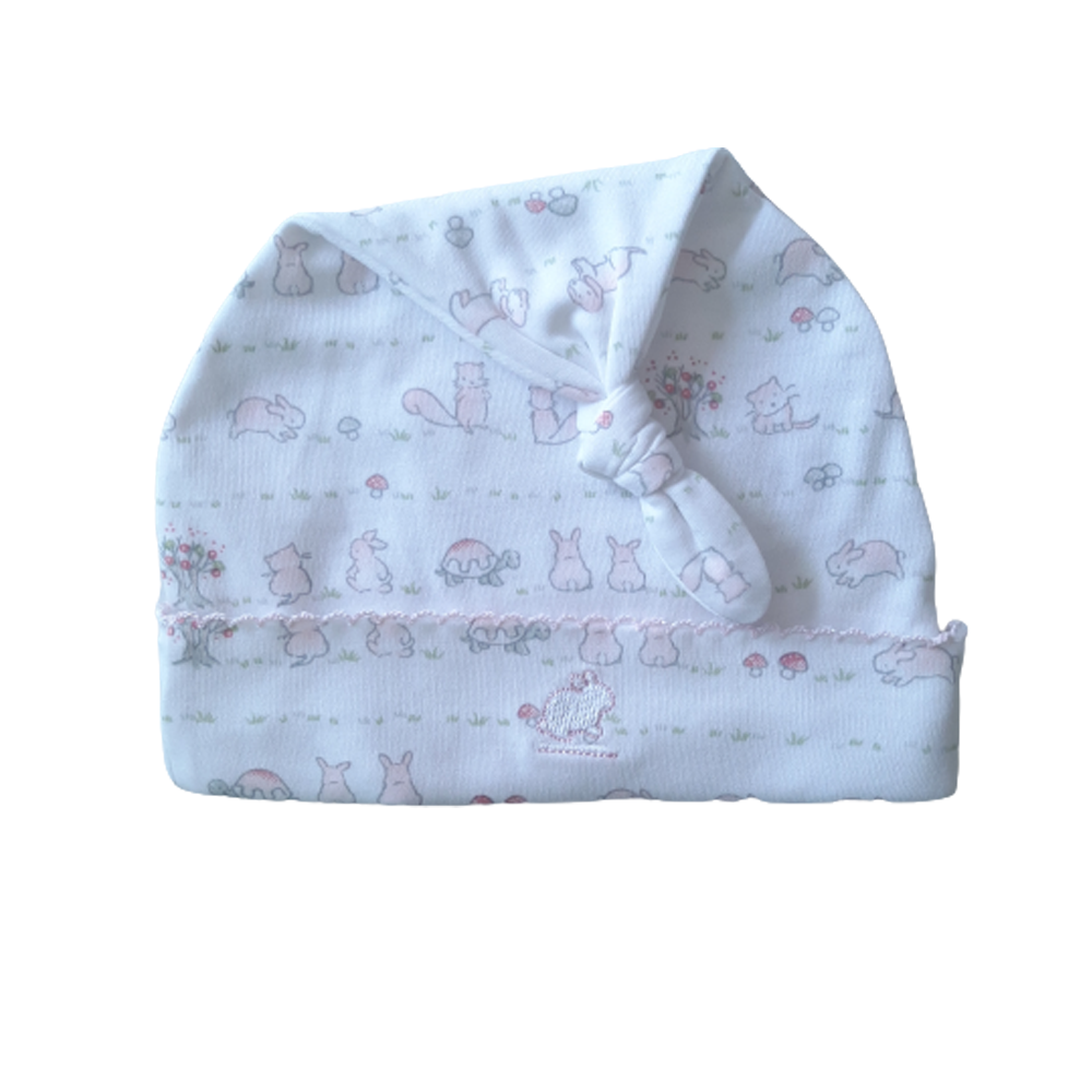 Gorro Babycottons C/Nudo in the Woods Blanco Rosa