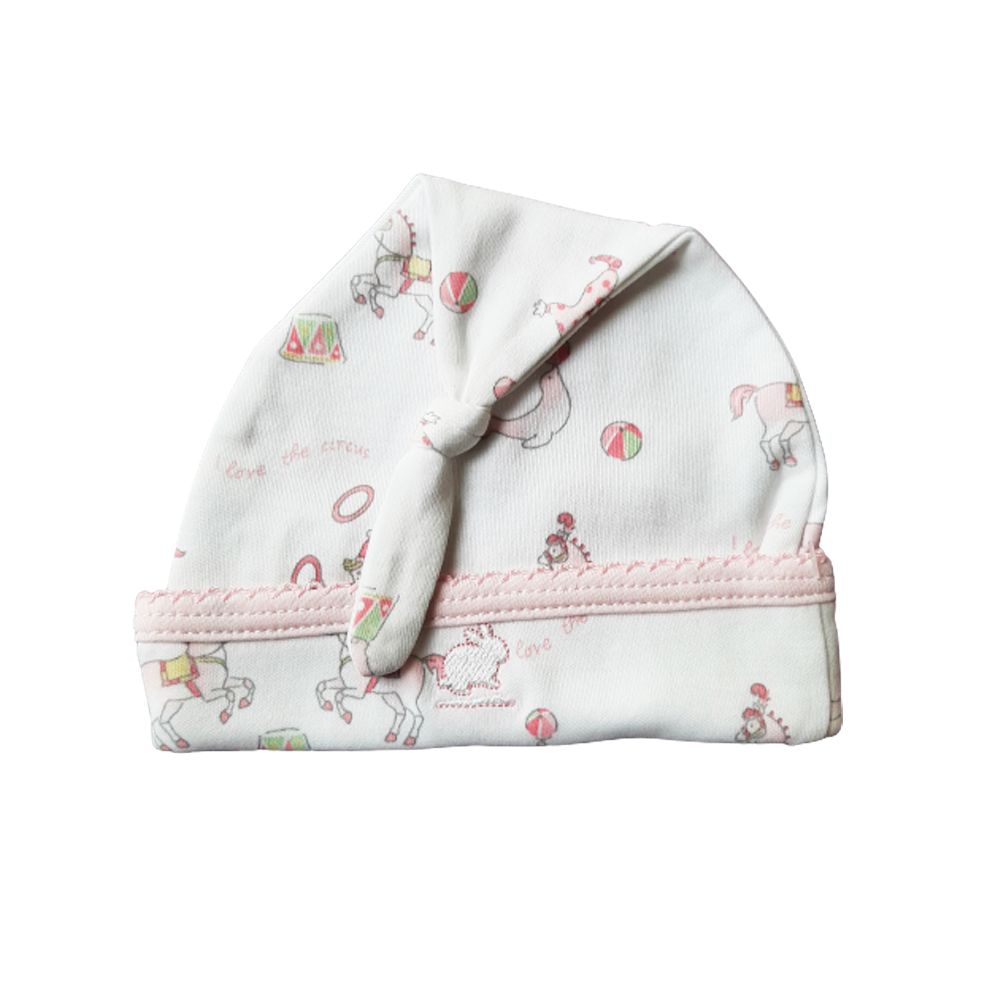 Gorro Babycottons C/nudo Circus Rosa