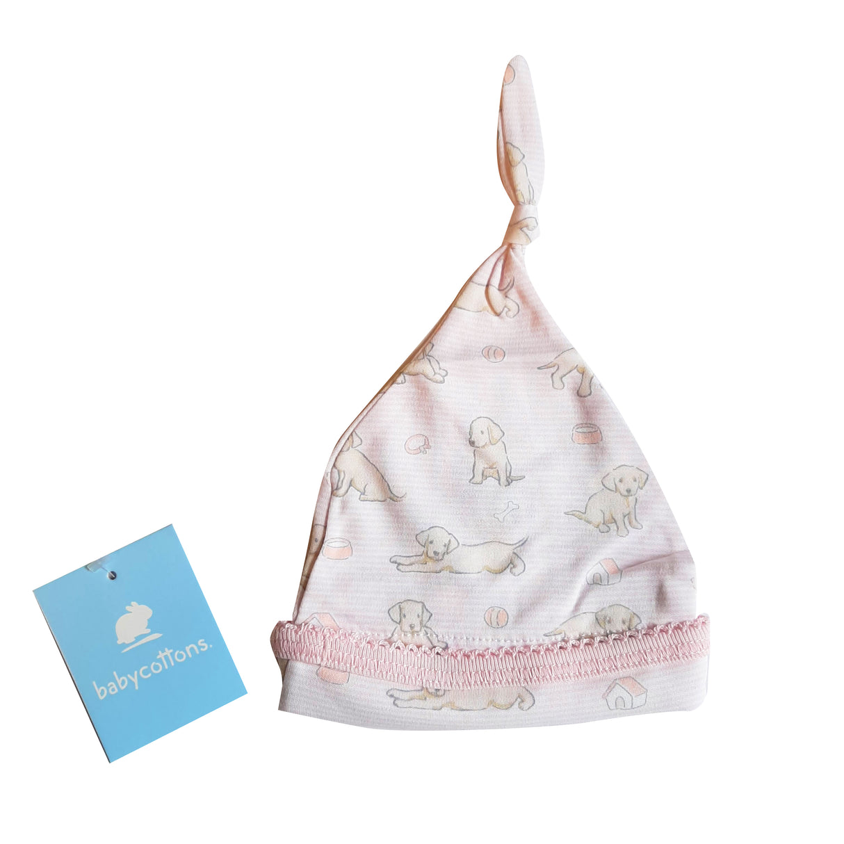 Gorro Babycottons C/nudo Labrador Lara E Bco-Rosa