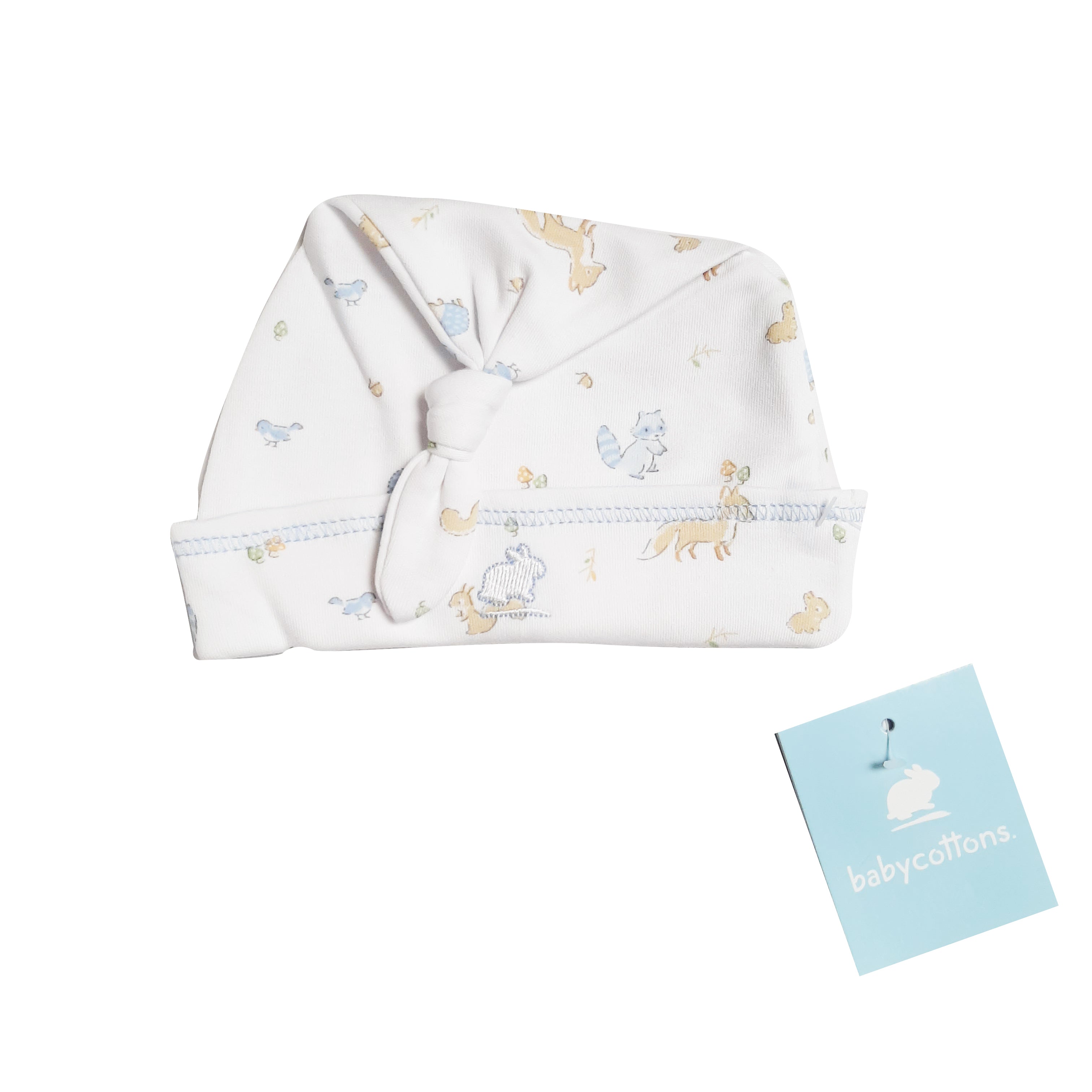 Gorro Babycottons C/Nudo WLD Forest Friends E BCO-Celeste