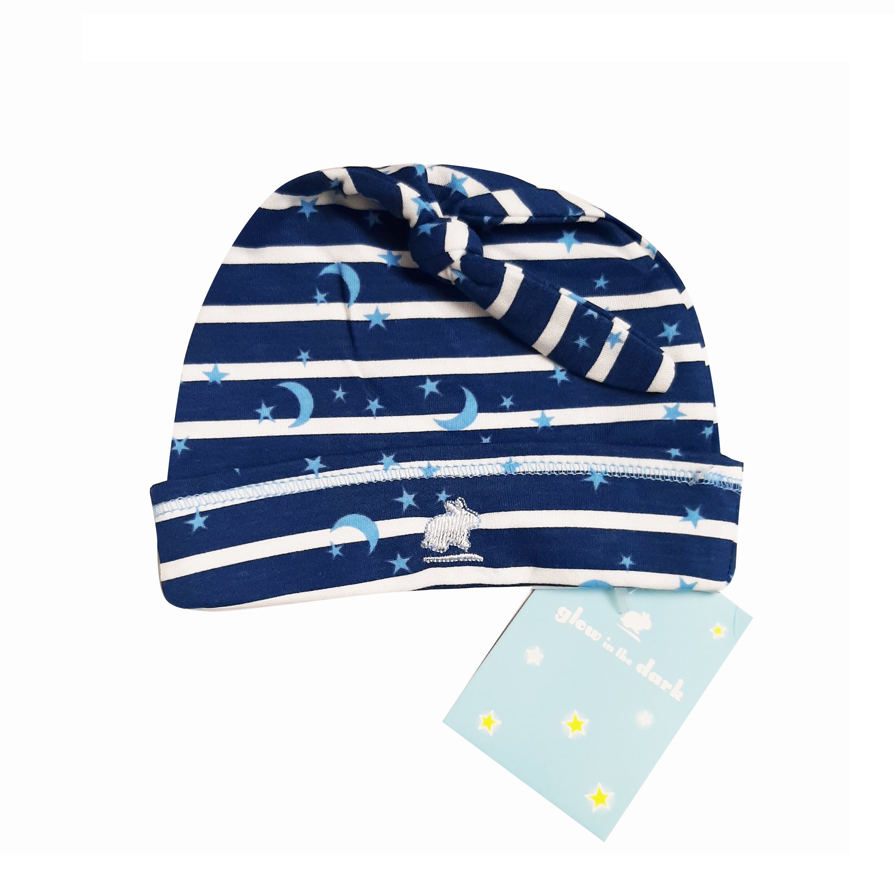 Gorro Babycottons C/Nudo New Sason Glow E Azul