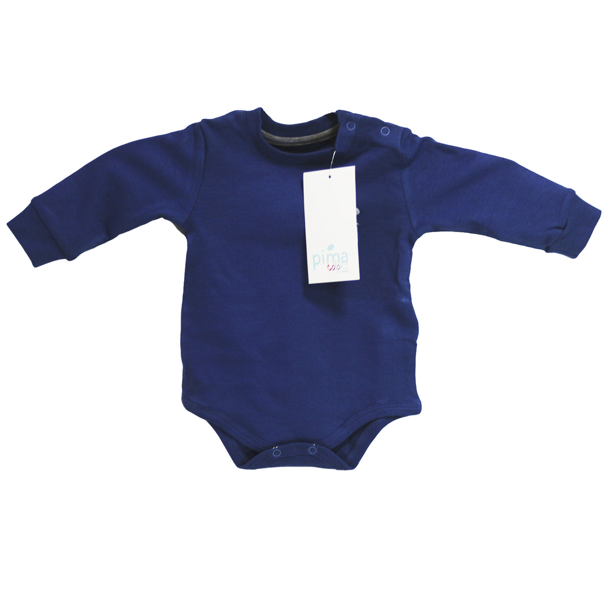 Body Babycottons T-shirt ML Pima Azul Paris