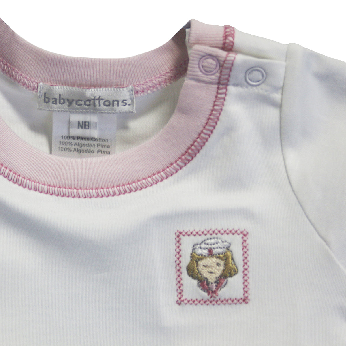 Body Camiseta My Little Sailor Blanco Rosa