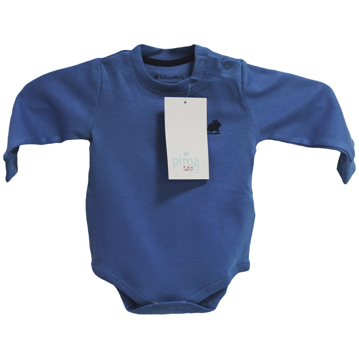 Body Babycottons T-Shirt ML Pima Colors Celeste