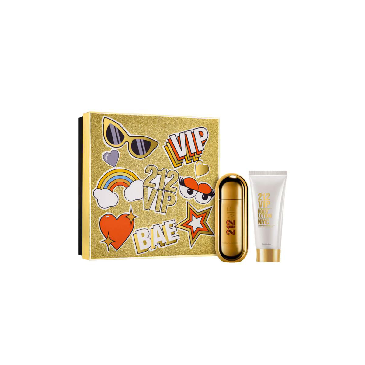 Estuche 212 Vip (Bae) Edp 50ml+75ml B/L Mujer
