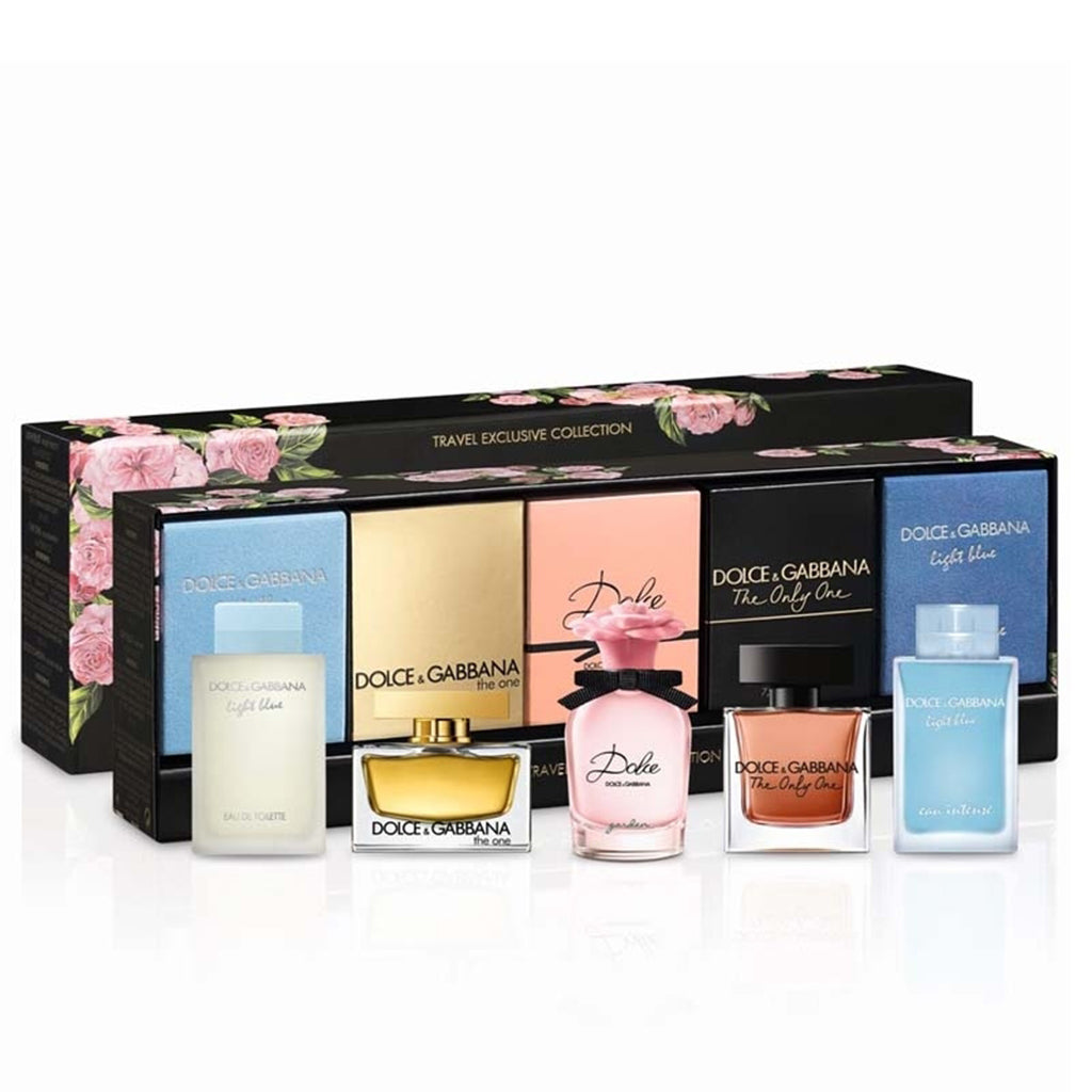 Estuche Miniaturas D&G Light Blue 4.5Ml+The One 5Ml+Garden 5Ml+Only 7.5Ml+Eau Intense 4.5Ml Mujer