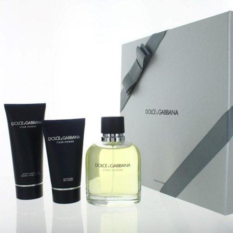Pour Homme Estuche 125ML EDT + After Shave 100ML + Shower Gel D&G