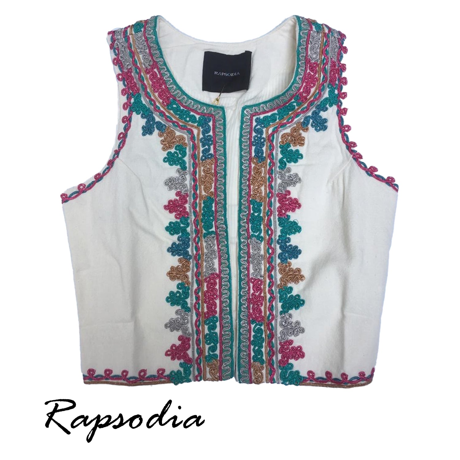Chaqueta Rapsodia Sin Manga Devar Crudo