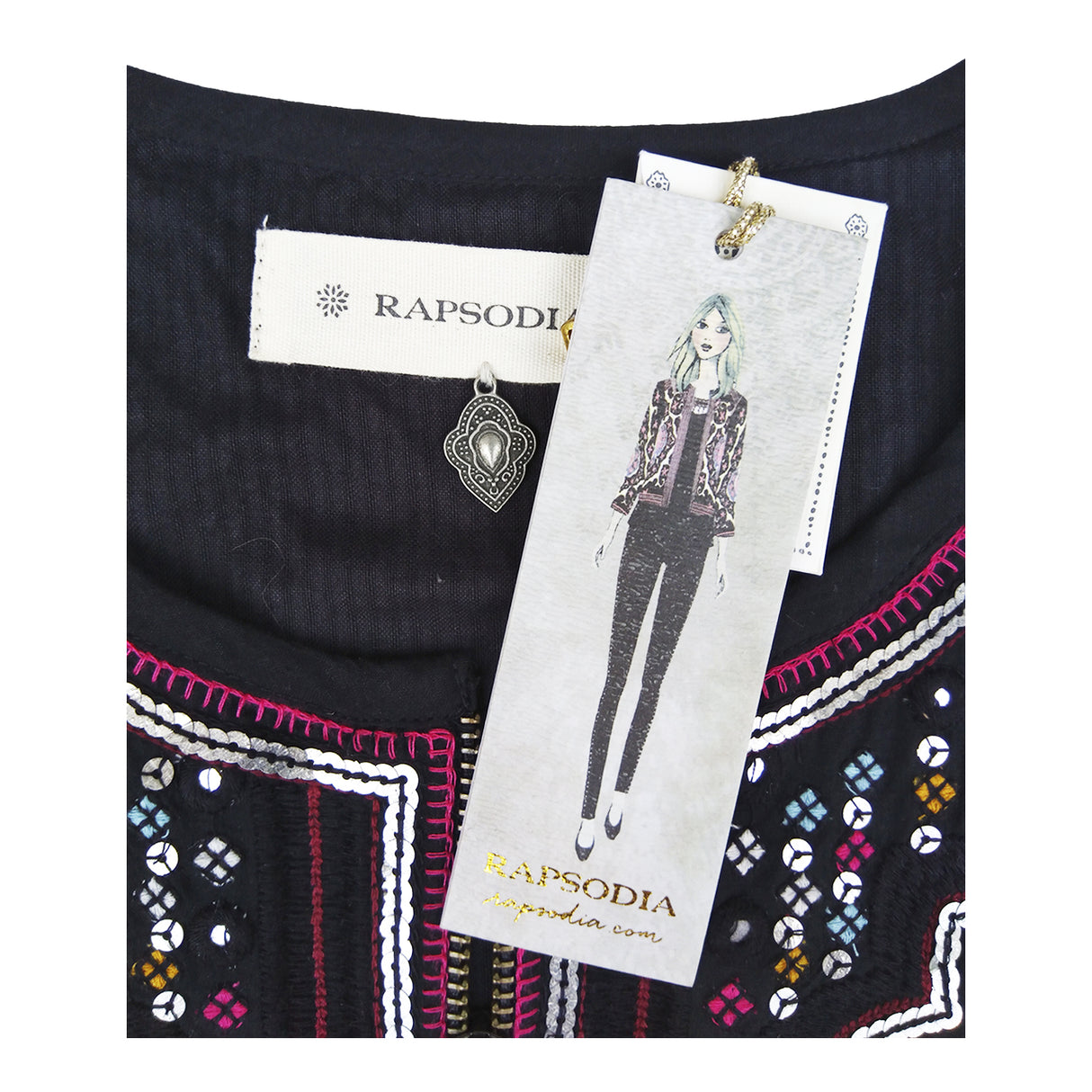Chaqueta Rapsodia Kisa Negro Petro