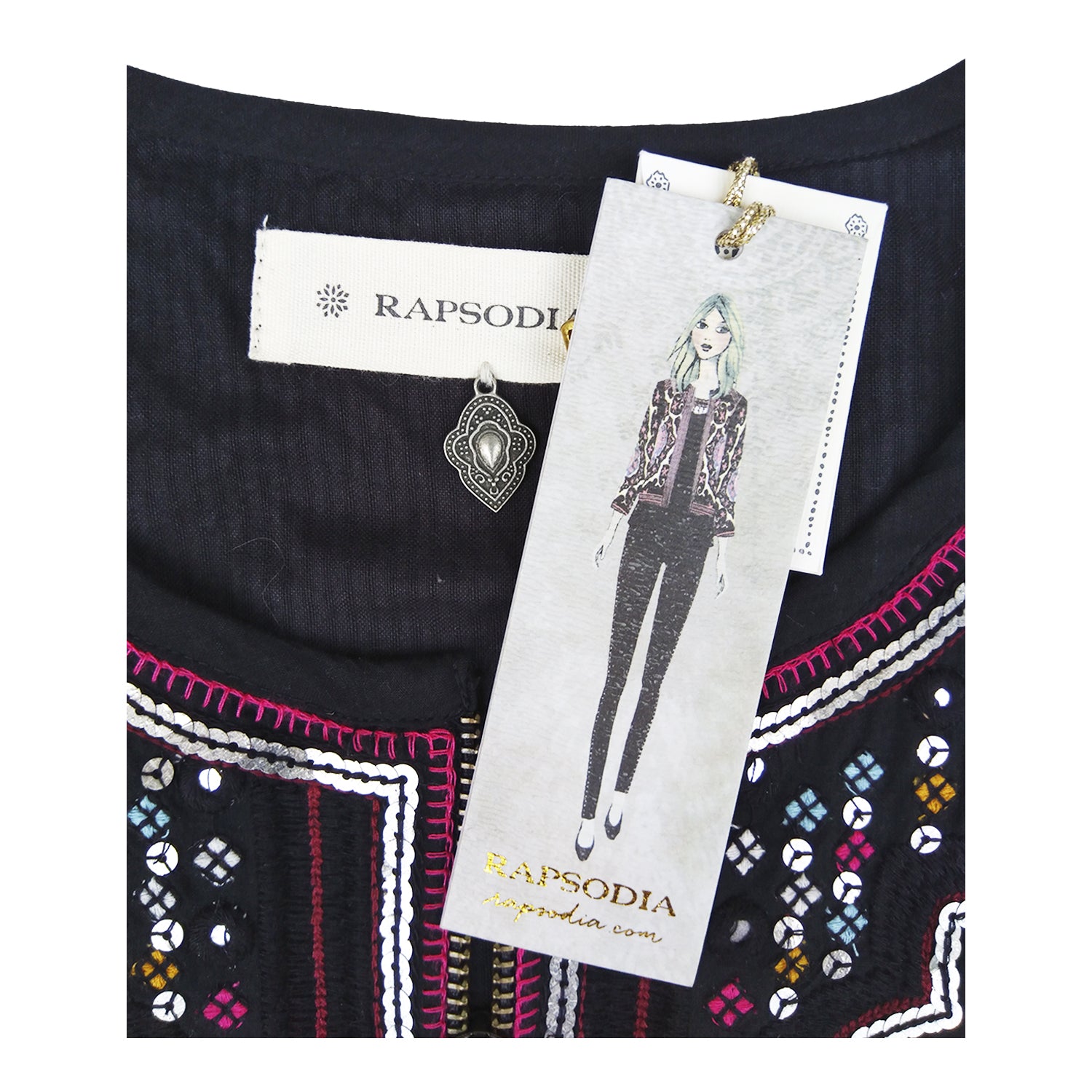 Chaqueta Rapsodia Kisa Negro Petro