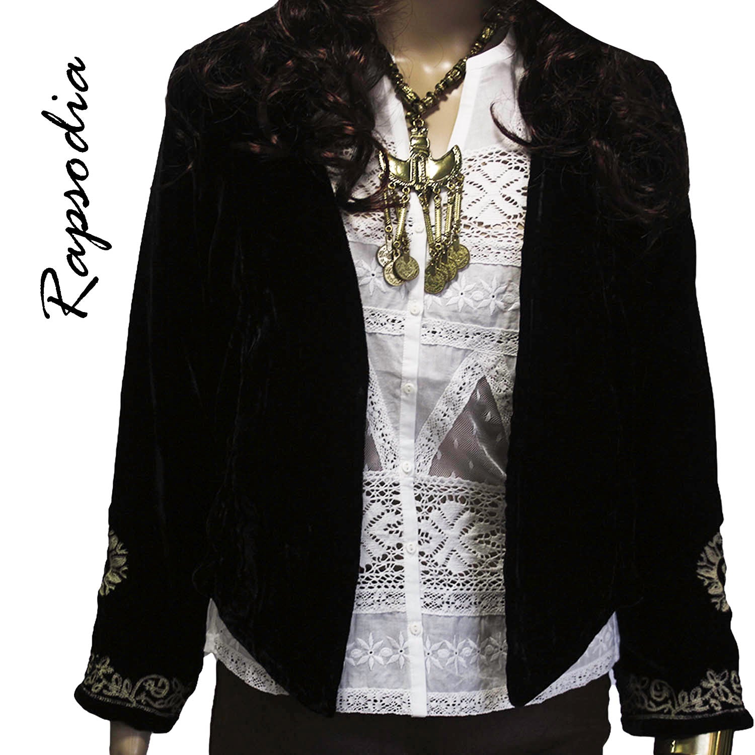 Chaqueta Rapsodia Bretoshka Negro