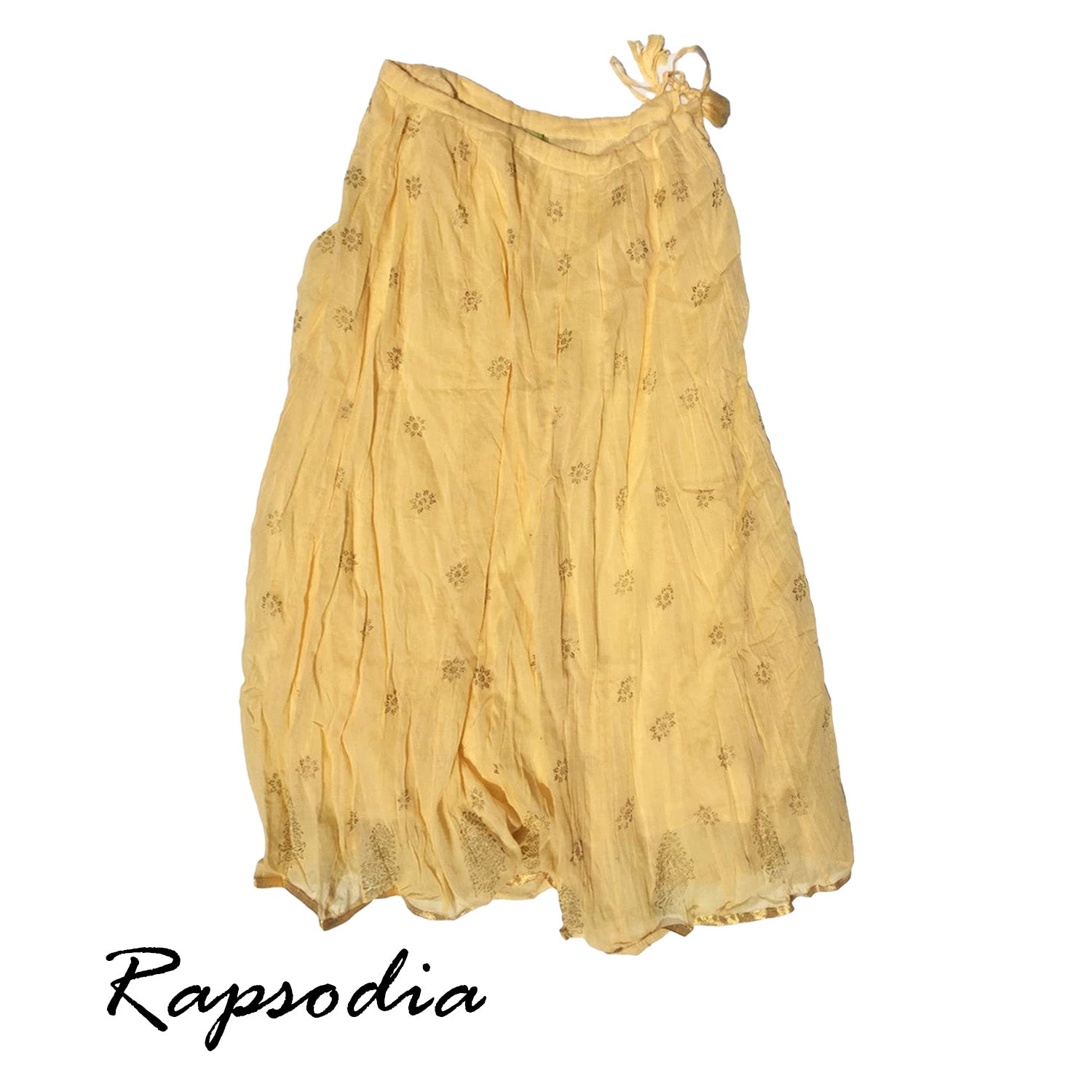 Falda Rapsodia Larga Goa Japati Amarillo