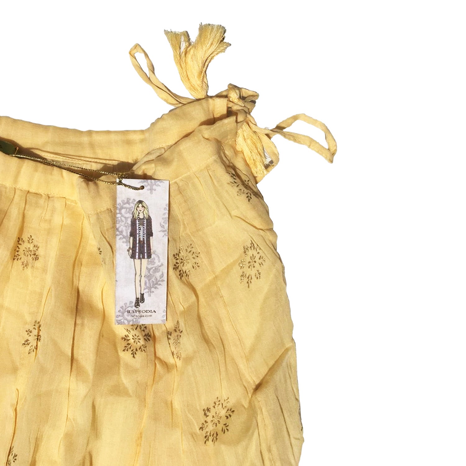 Falda Rapsodia Larga Goa Japati Amarillo