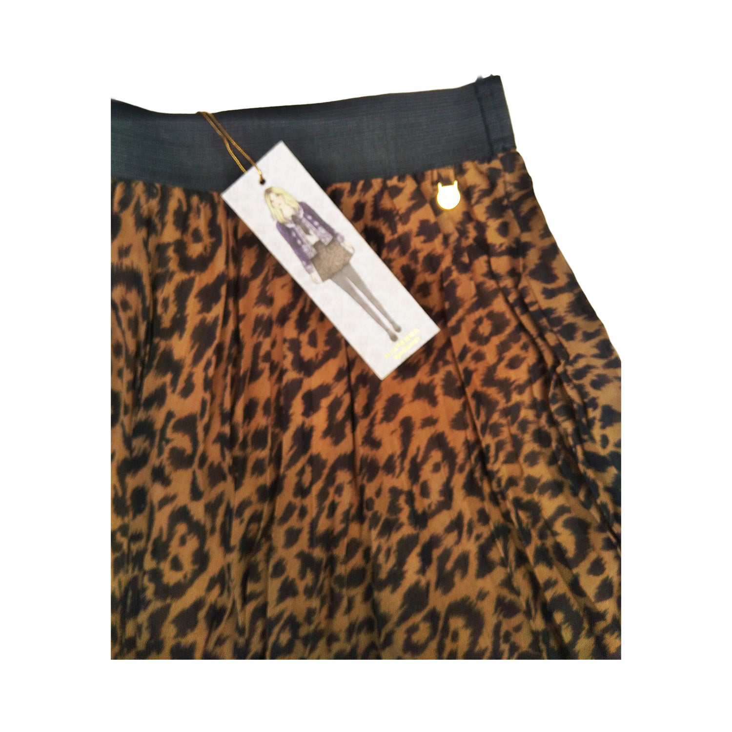 Falda Rapsodia Bachicha Animal Marron