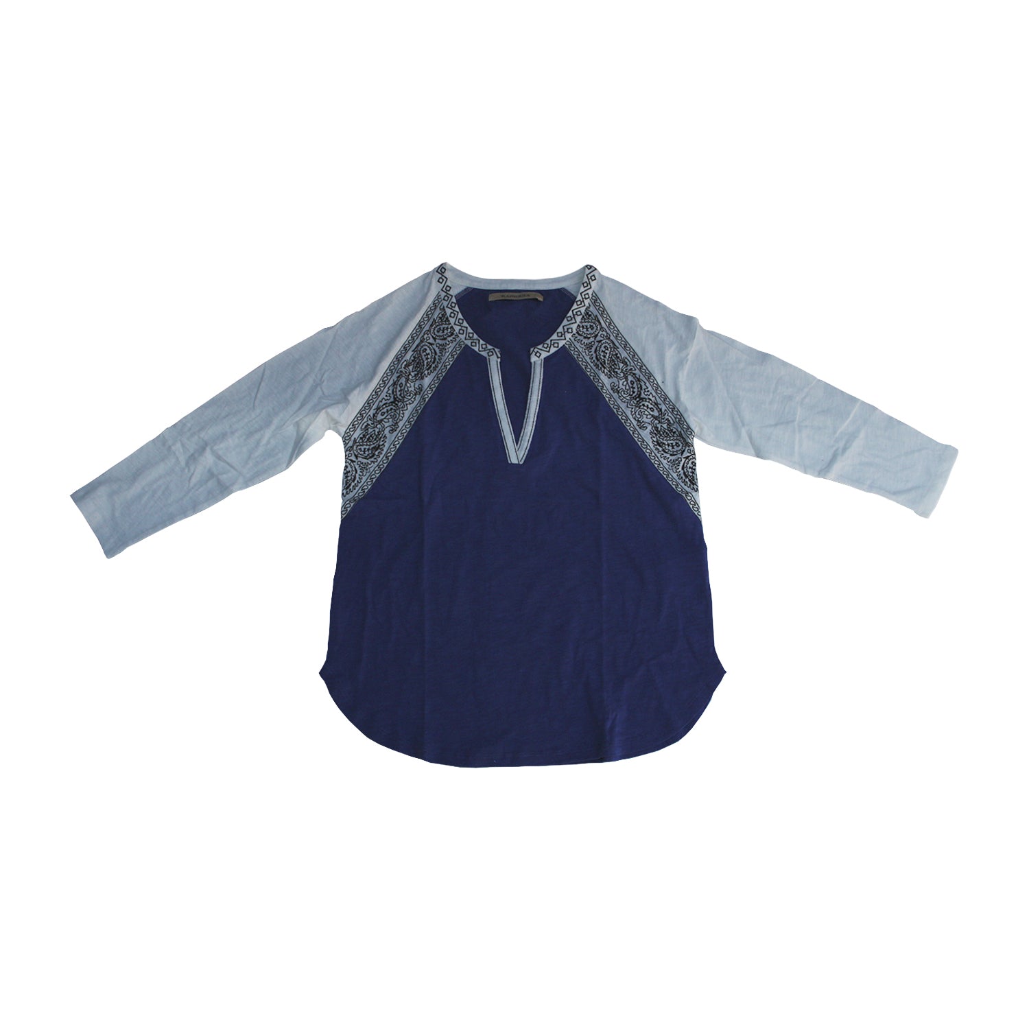 Polera Rapsodia Manga Larga Azul Luke