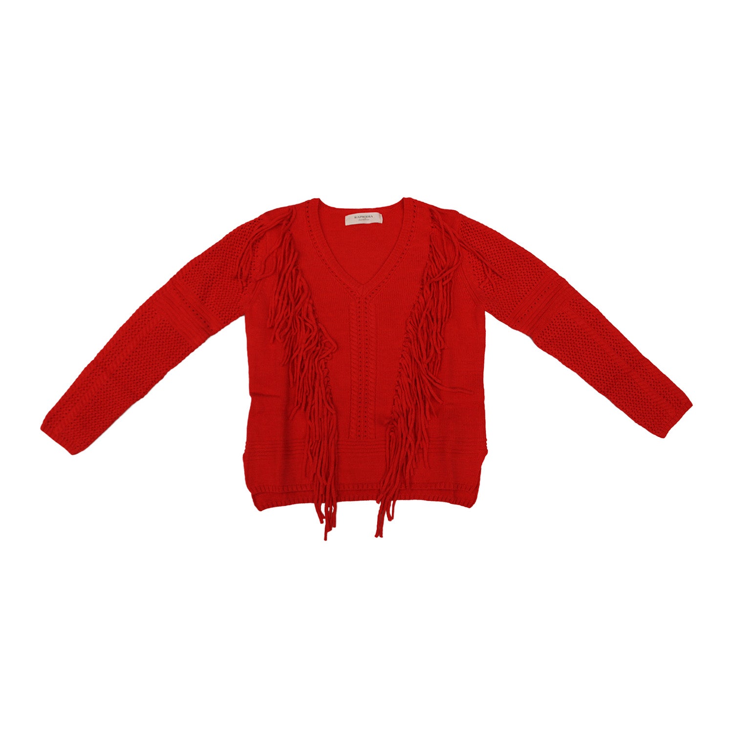 Sweater Rapsodia Fringes Rosa