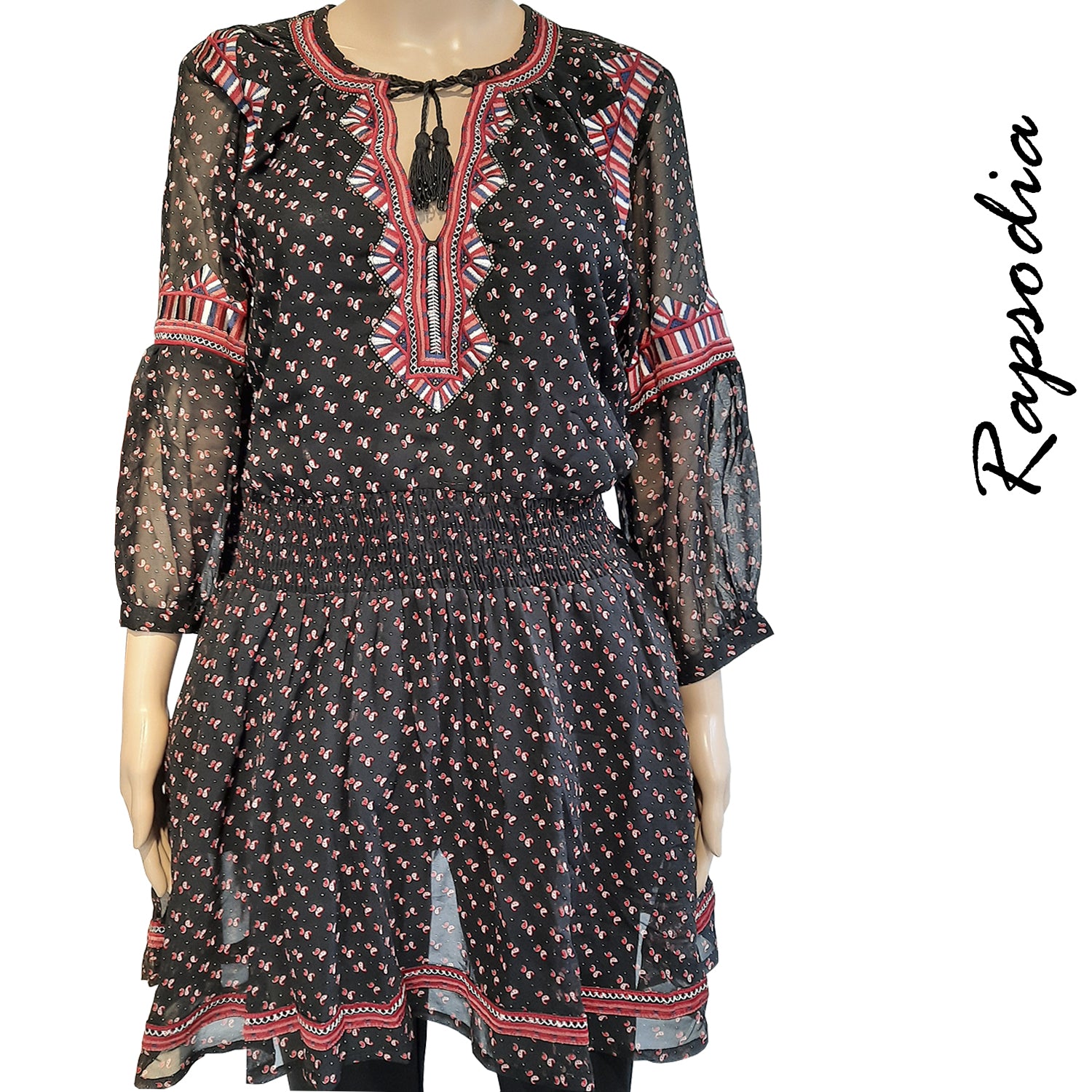 Vestido Rapsodia Kazue Negro