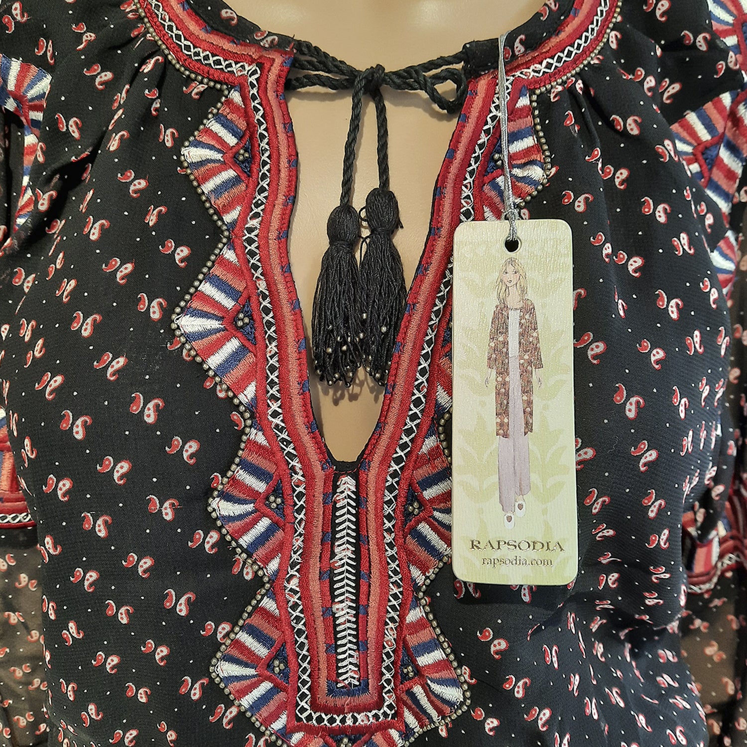 Vestido Rapsodia Kazue Negro