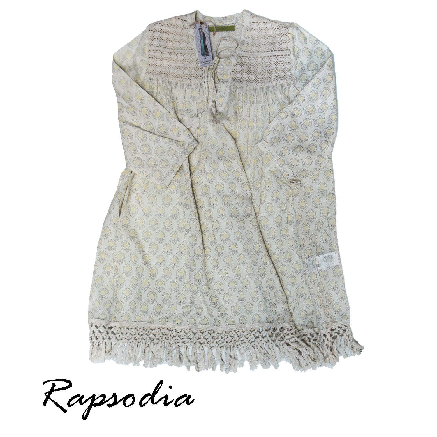 Vestido C. Rapsodia Momoka Crudo