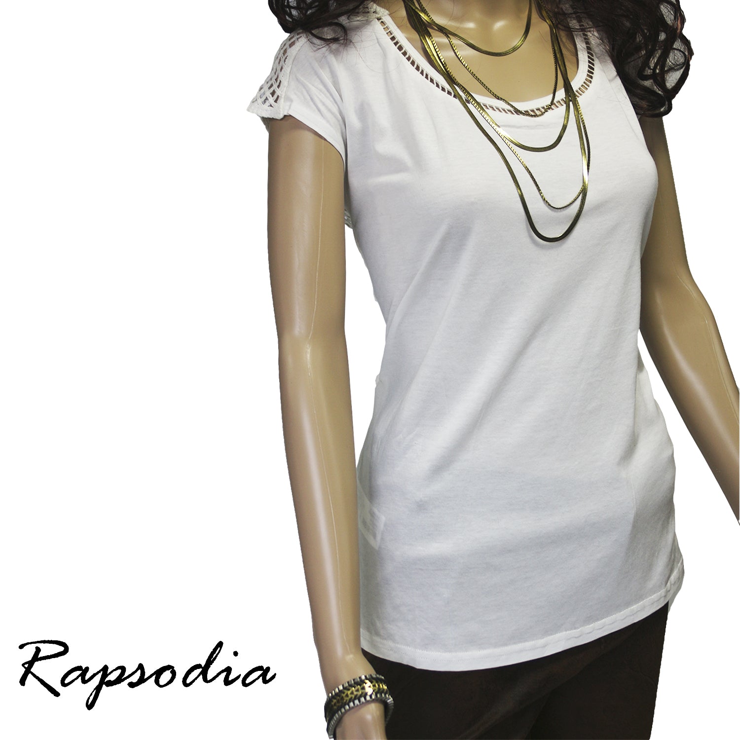 Polera Rapsodia Tinto Blanco