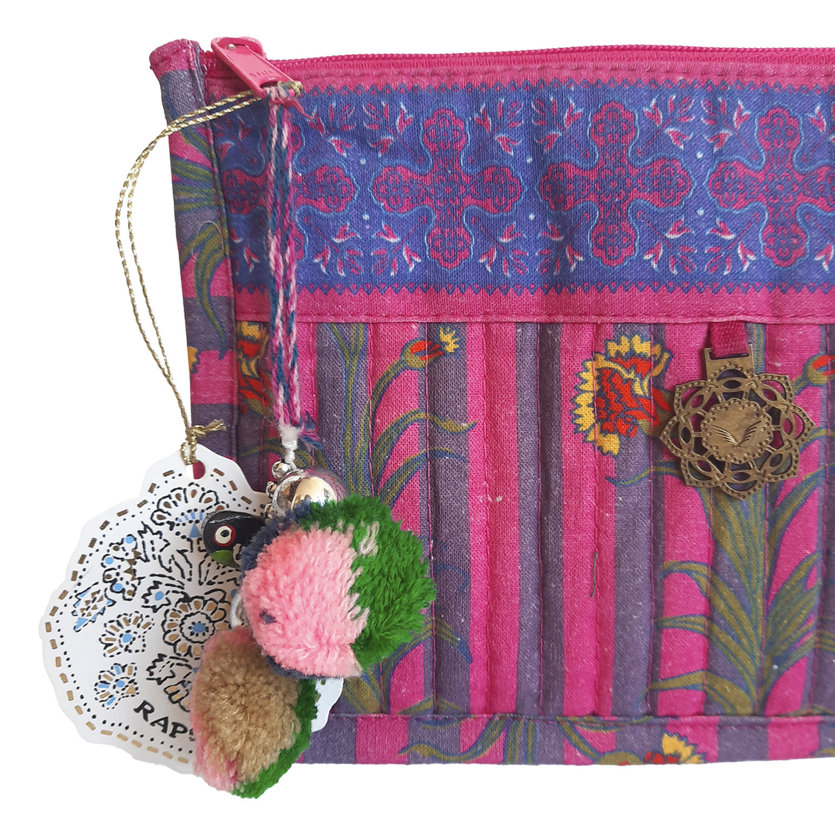 Cosmetiquero Rapsodia Flat Floral Fucsia