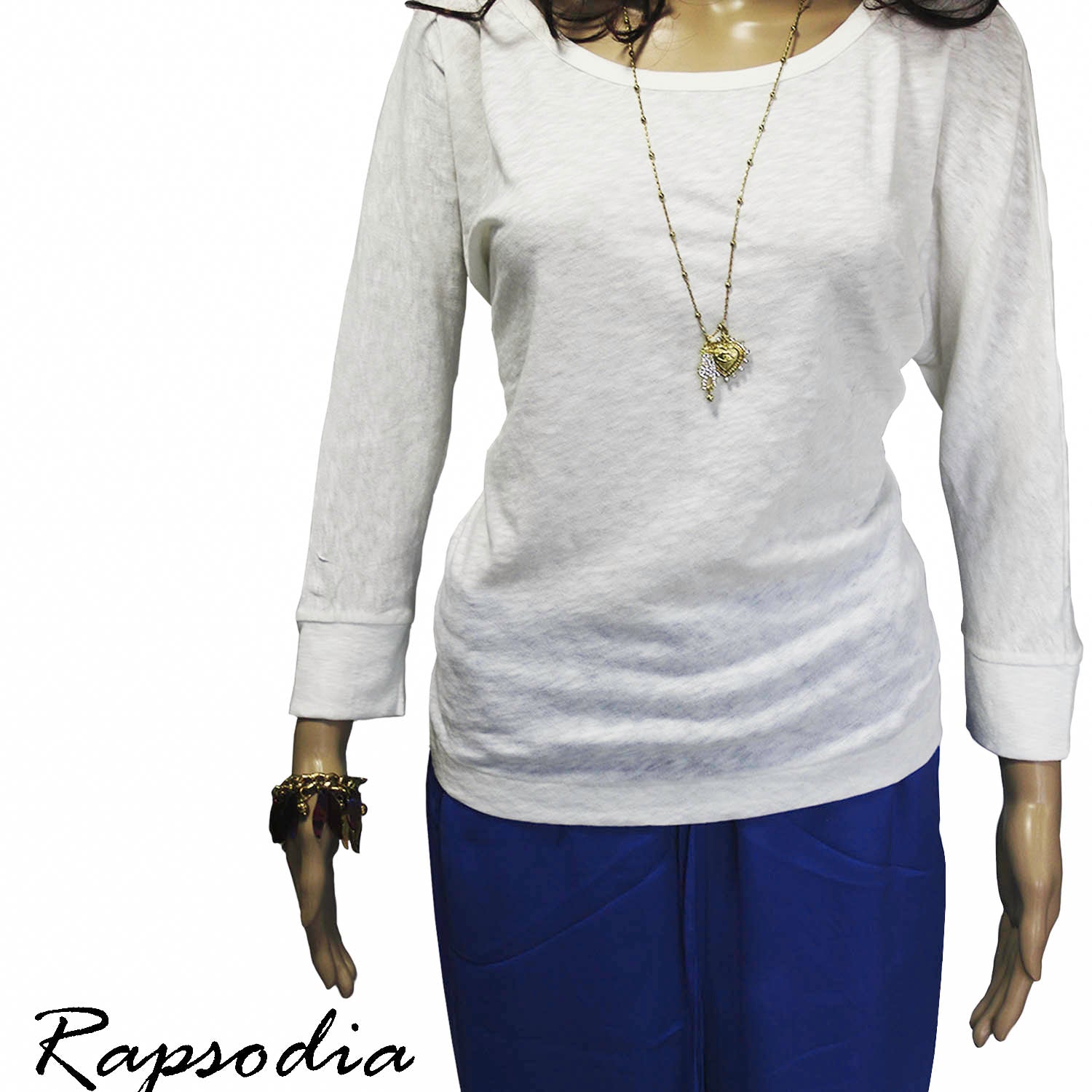 Polera M/L Rapsodia Ancha Valen Blanco